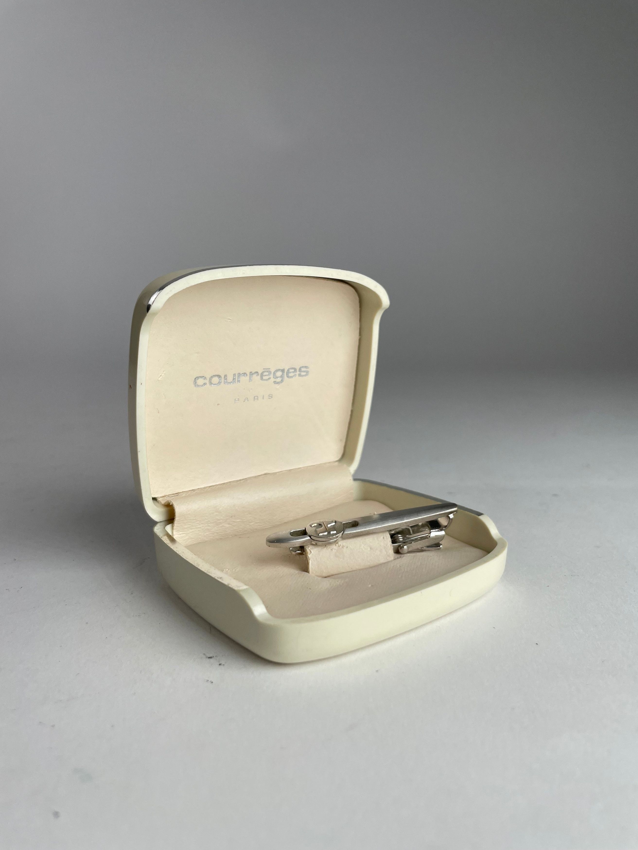 Courreges Vintage Tie / Money Clamp Silver Size ONE SIZE - 2 Thumbnail