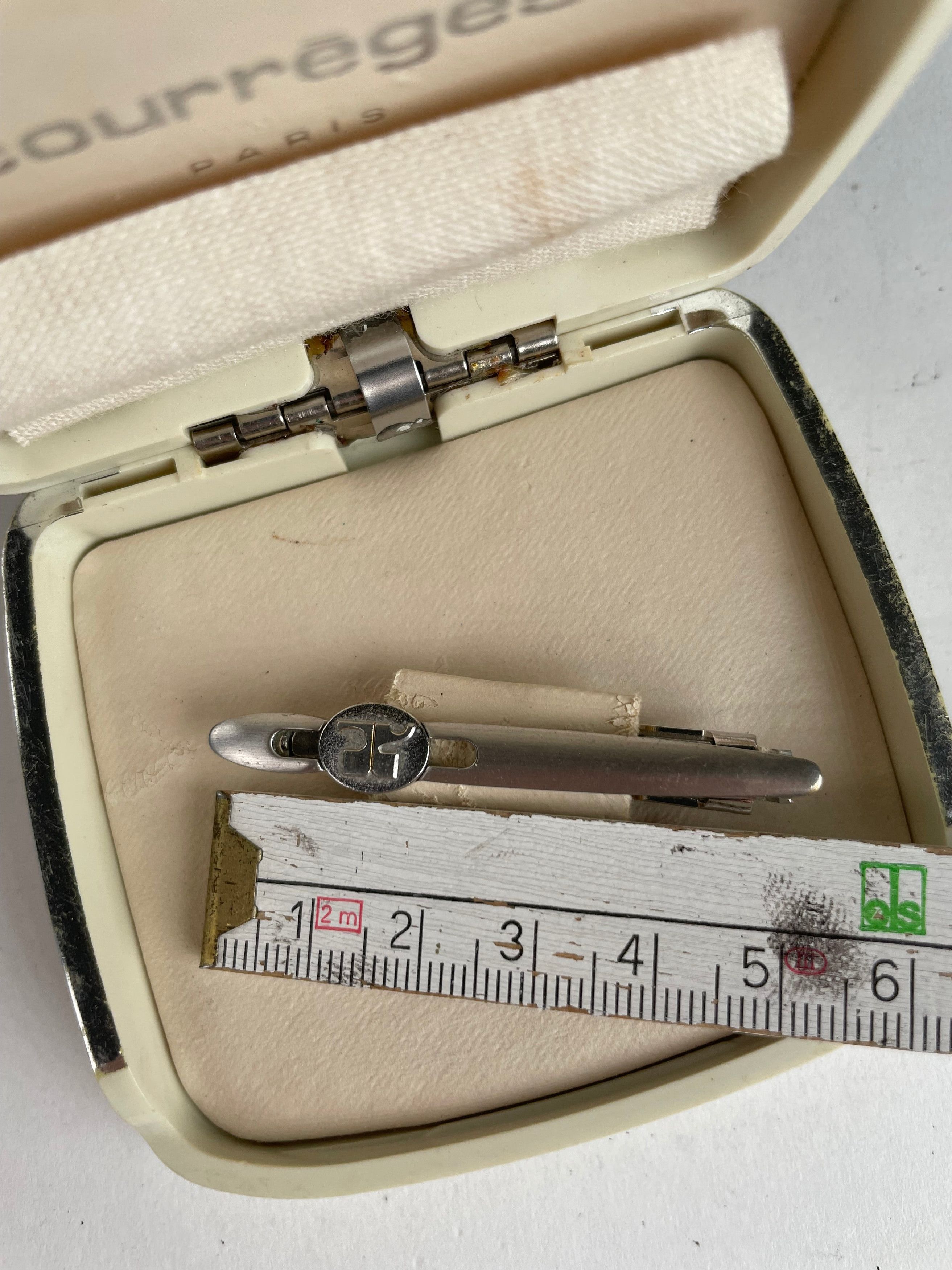 Courreges Vintage Tie / Money Clamp Silver Size ONE SIZE - 4 Thumbnail