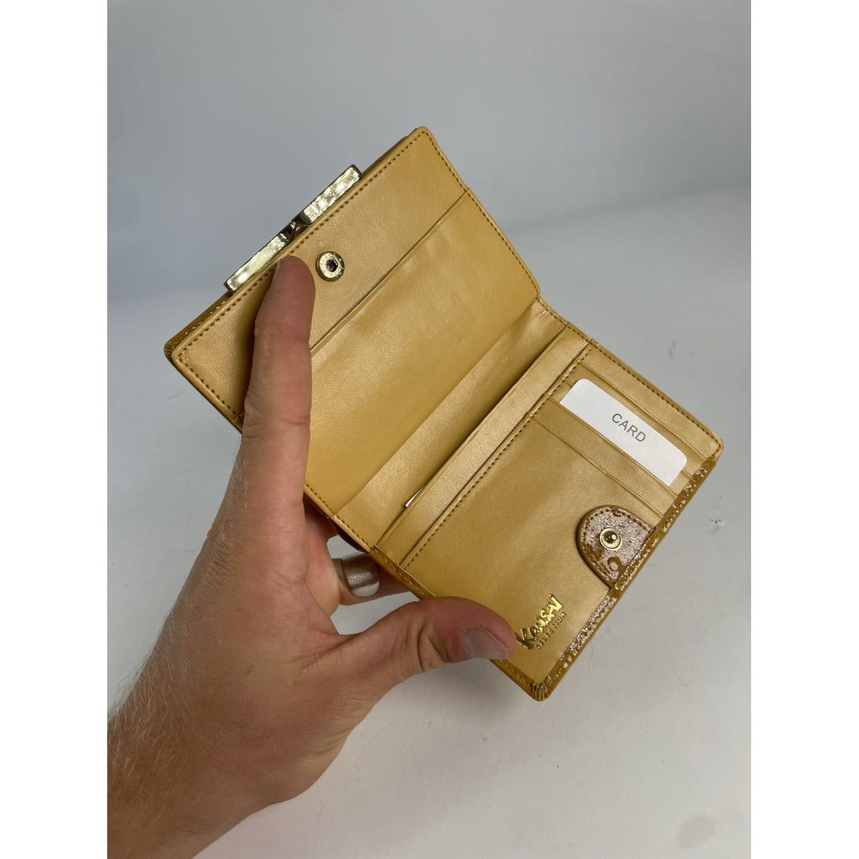 Kansai Yamamoto Yellow Patent Leather Wallet Size ONE SIZE - 3 Thumbnail
