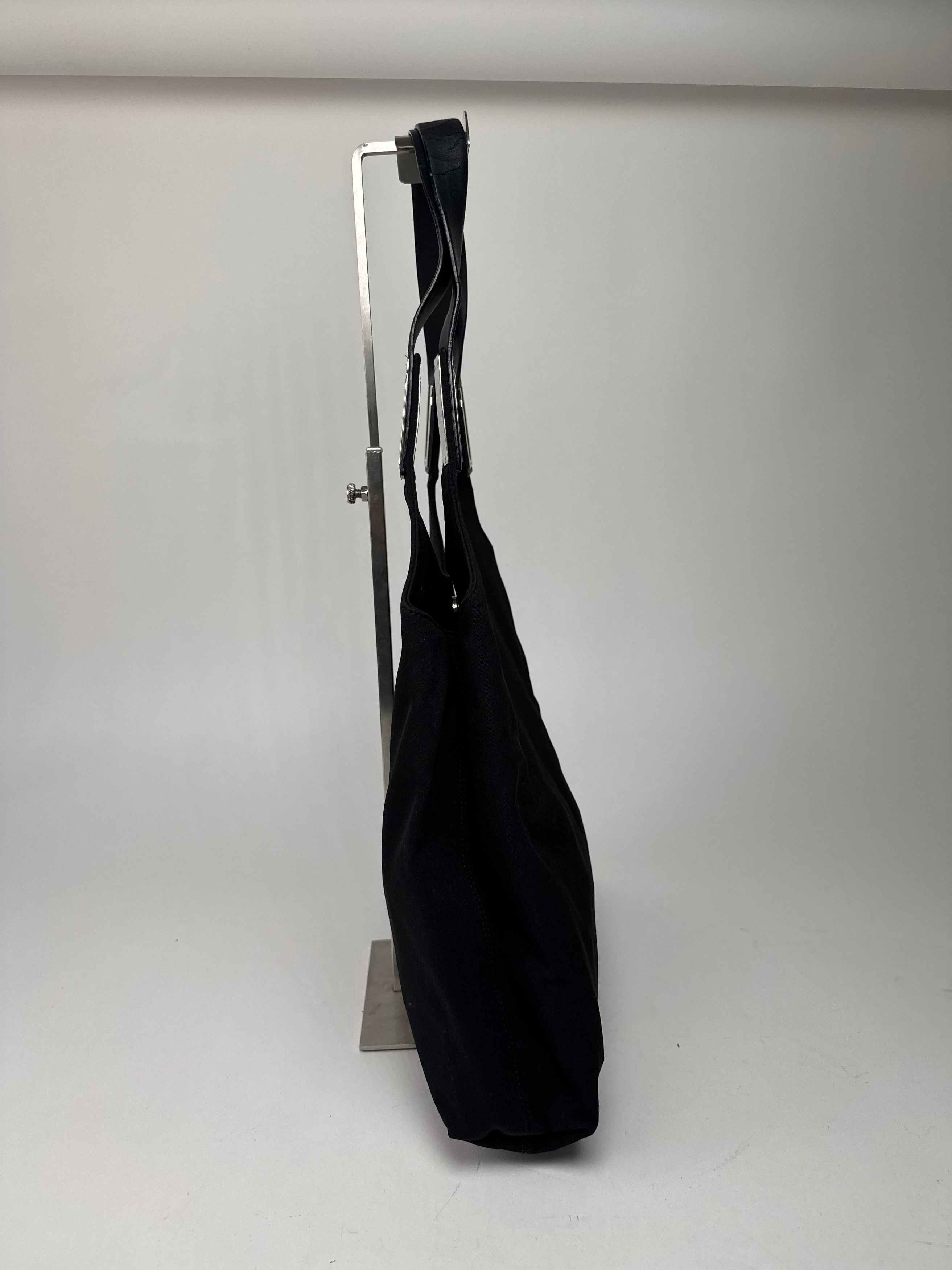 Salvatore Ferragamo Vintage Leather / Canvas Bag Black Size ONE SIZE - 10 Thumbnail