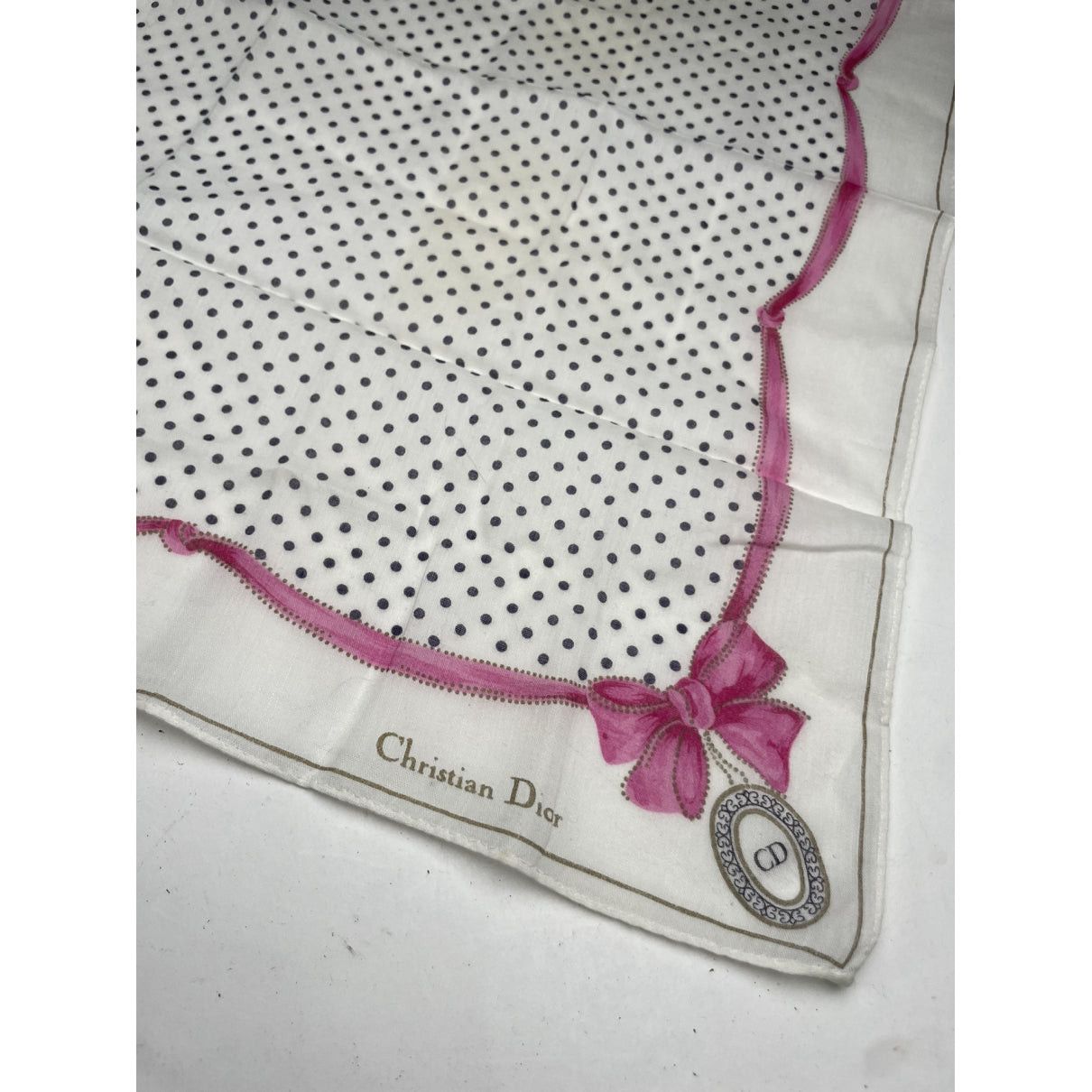 Dior Mitzah ABC White Silk Scarf Size ONE SIZE - 4 Thumbnail