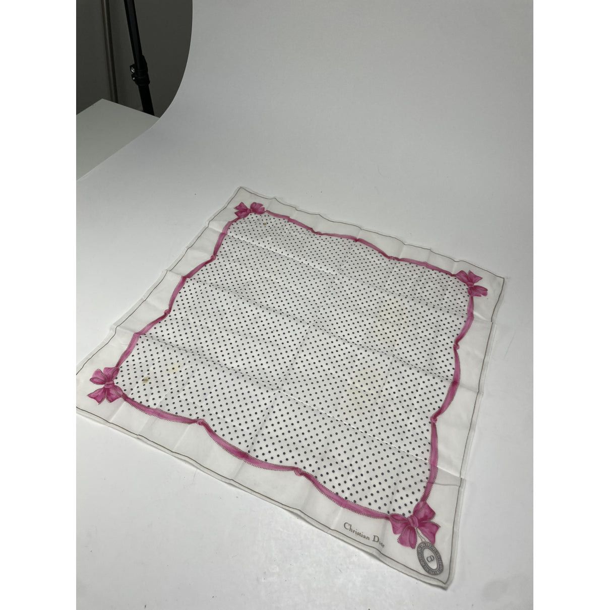 Dior Mitzah ABC White Silk Scarf Size ONE SIZE - 5 Thumbnail