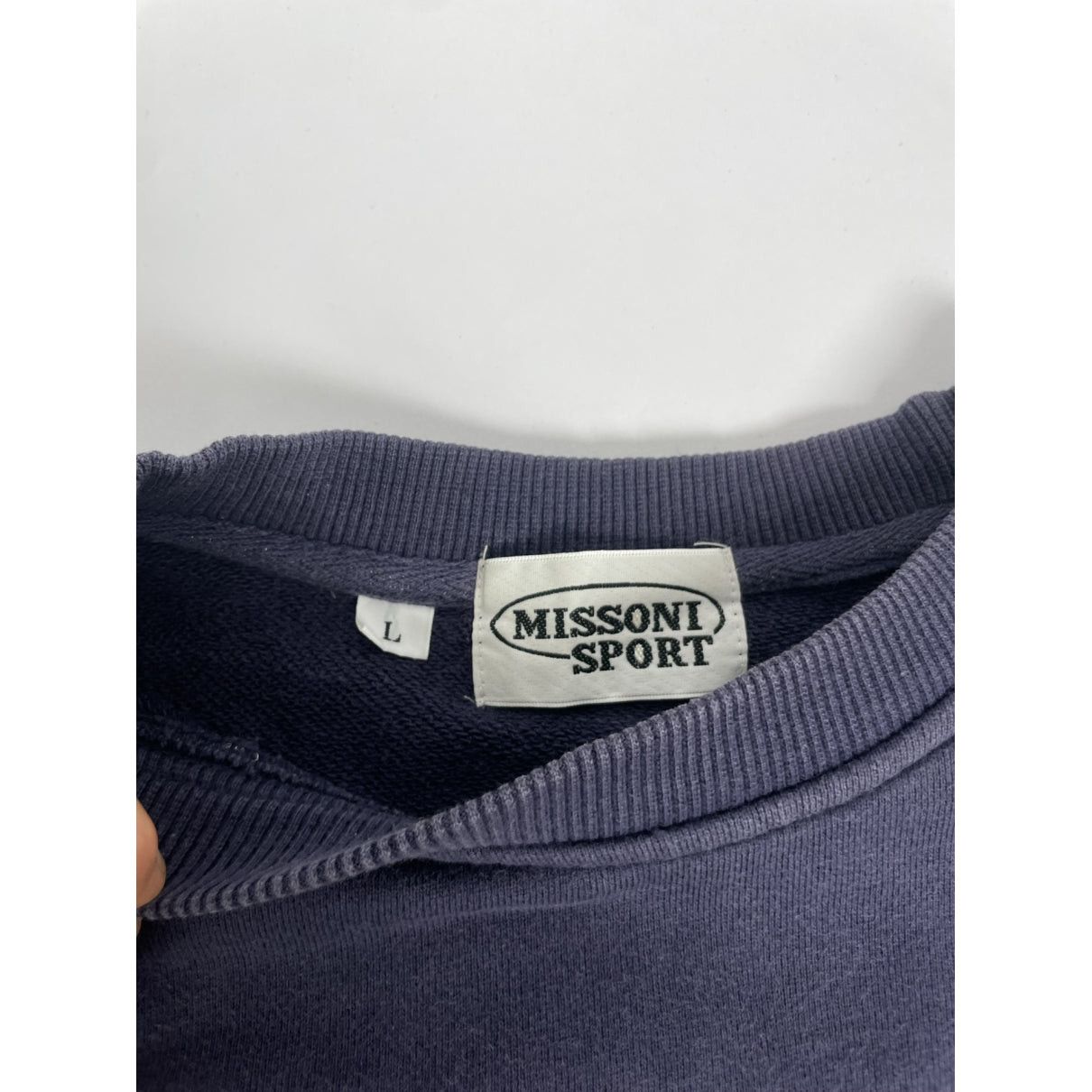 Missoni Navy Cotton Knitwear & Sweatshirt Size L / US 10 / IT 46 - 5 Thumbnail