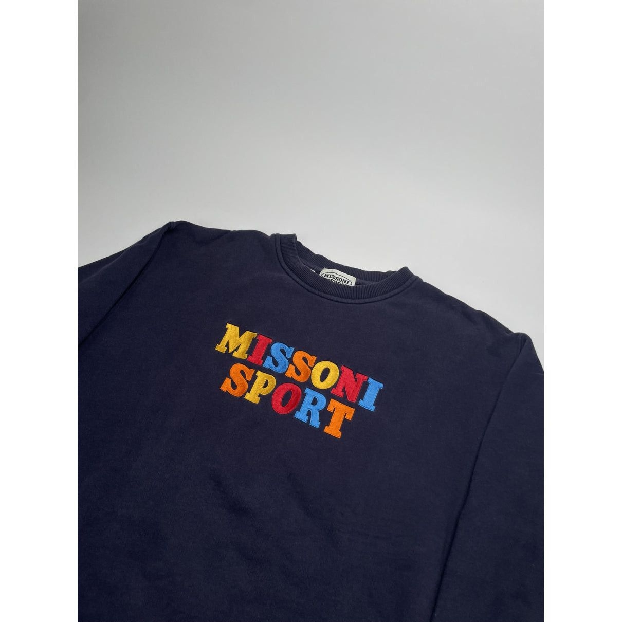 Missoni Navy Cotton Knitwear & Sweatshirt Size L / US 10 / IT 46 - 4 Thumbnail