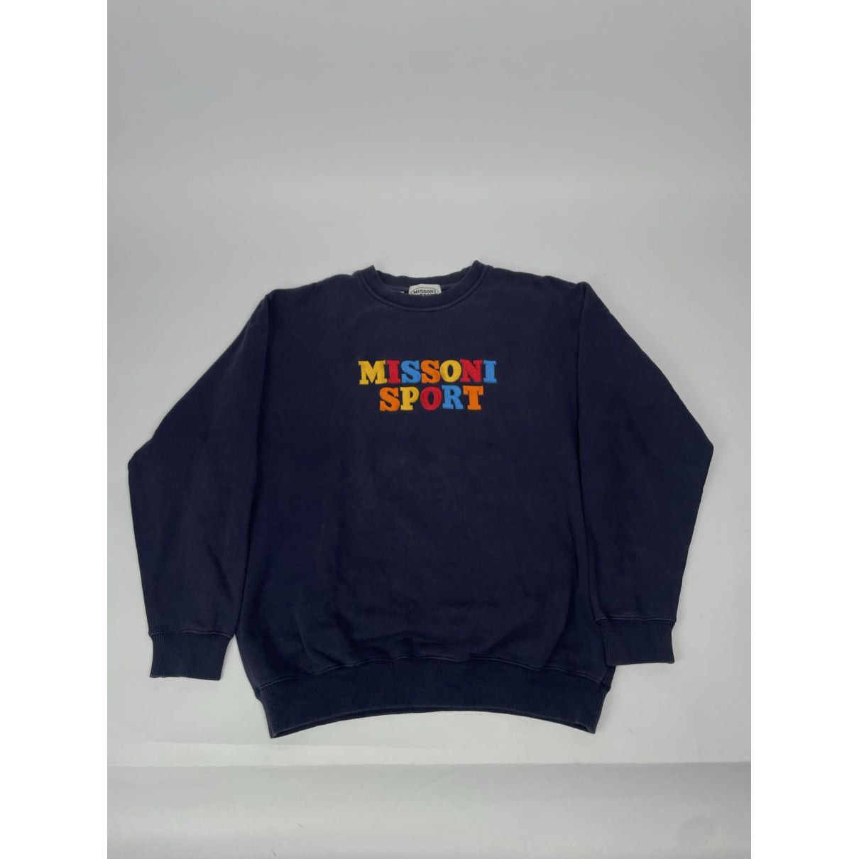 Missoni Navy Cotton Knitwear & Sweatshirt Size L / US 10 / IT 46 - 3 Thumbnail