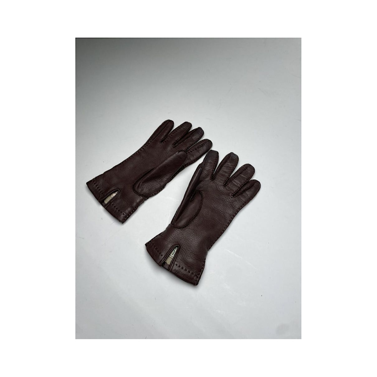 Gucci Brown Leather Glove Size ONE SIZE - 4 Thumbnail