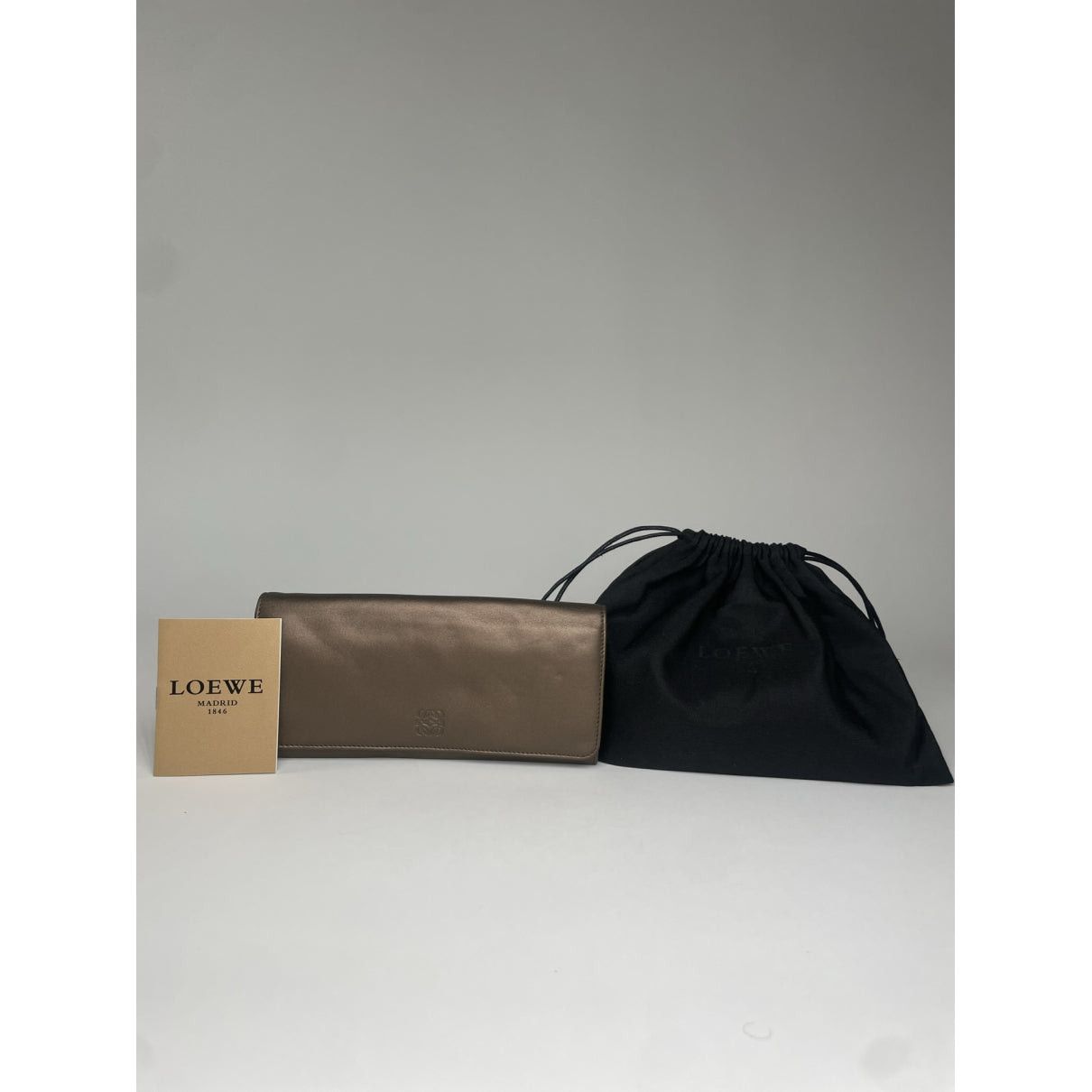 Loewe Puzzle Grey Leather Wallet Size ONE SIZE - 4 Thumbnail