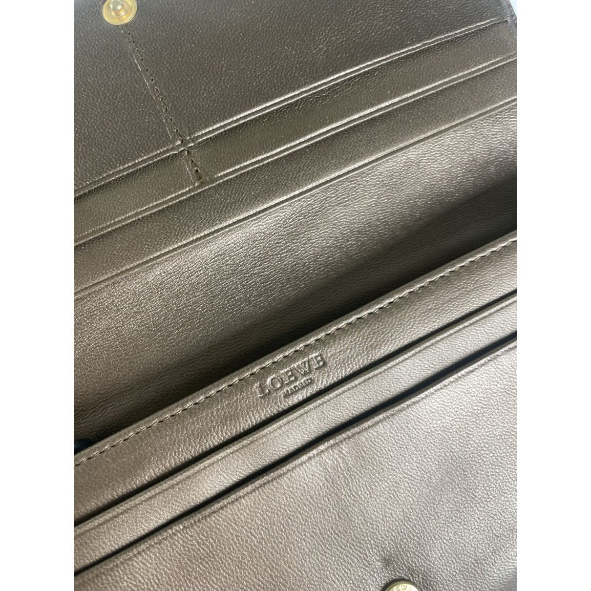 Loewe Puzzle Grey Leather Wallet Size ONE SIZE - 5 Thumbnail