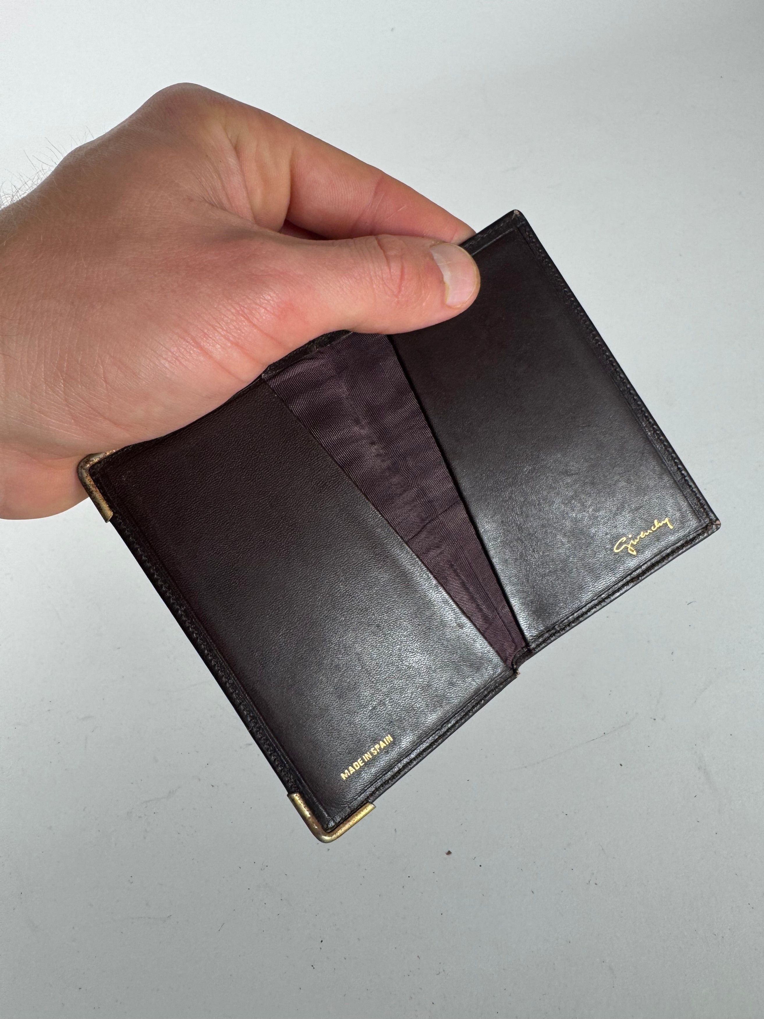 Givenchy Vintage Leather Card Holder Brown Size ONE SIZE - 4 Thumbnail