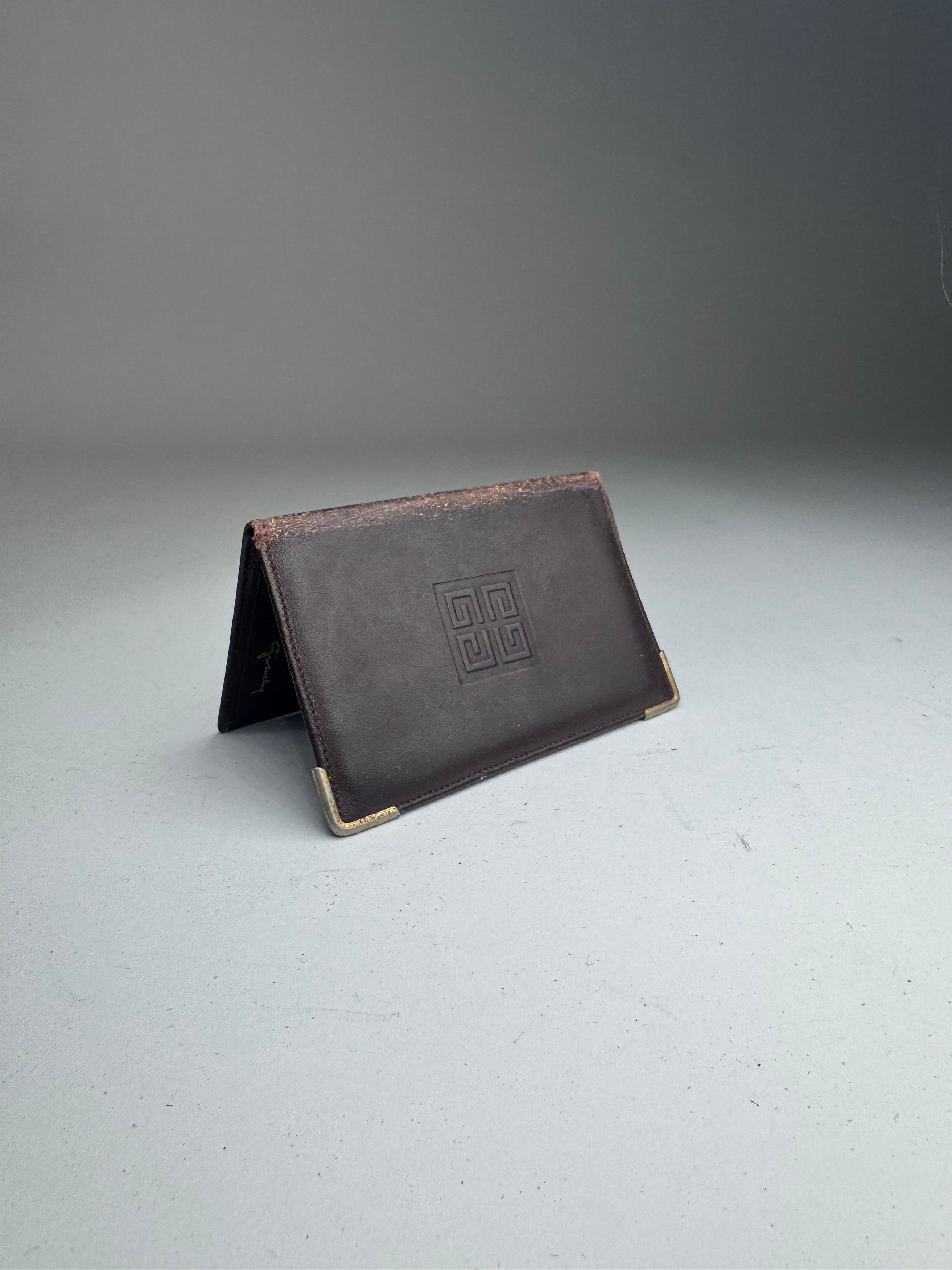 Givenchy Vintage Leather Card Holder Brown Size ONE SIZE - 13 Thumbnail