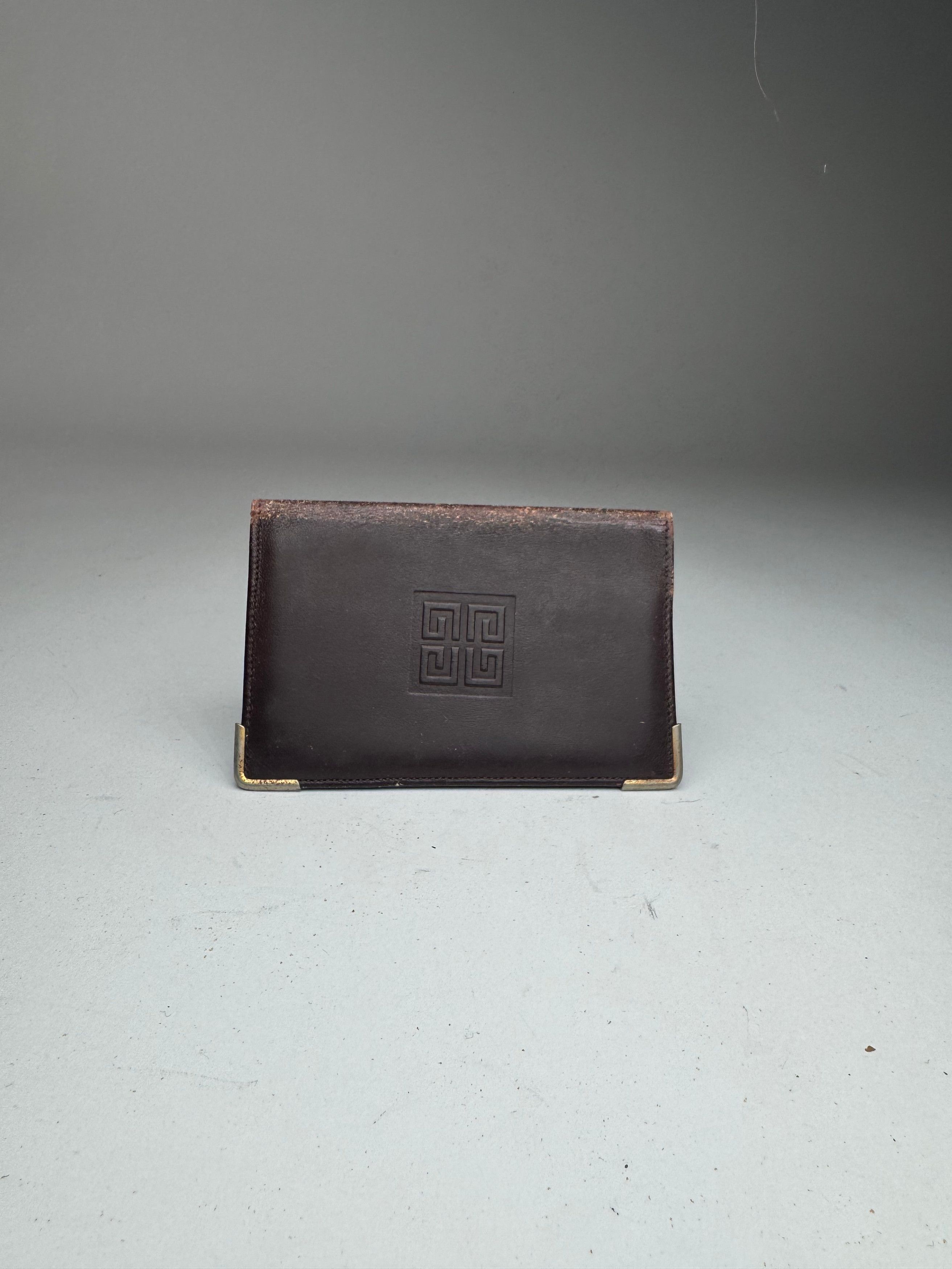 Givenchy Vintage Leather Card Holder Brown Size ONE SIZE - 2 Thumbnail