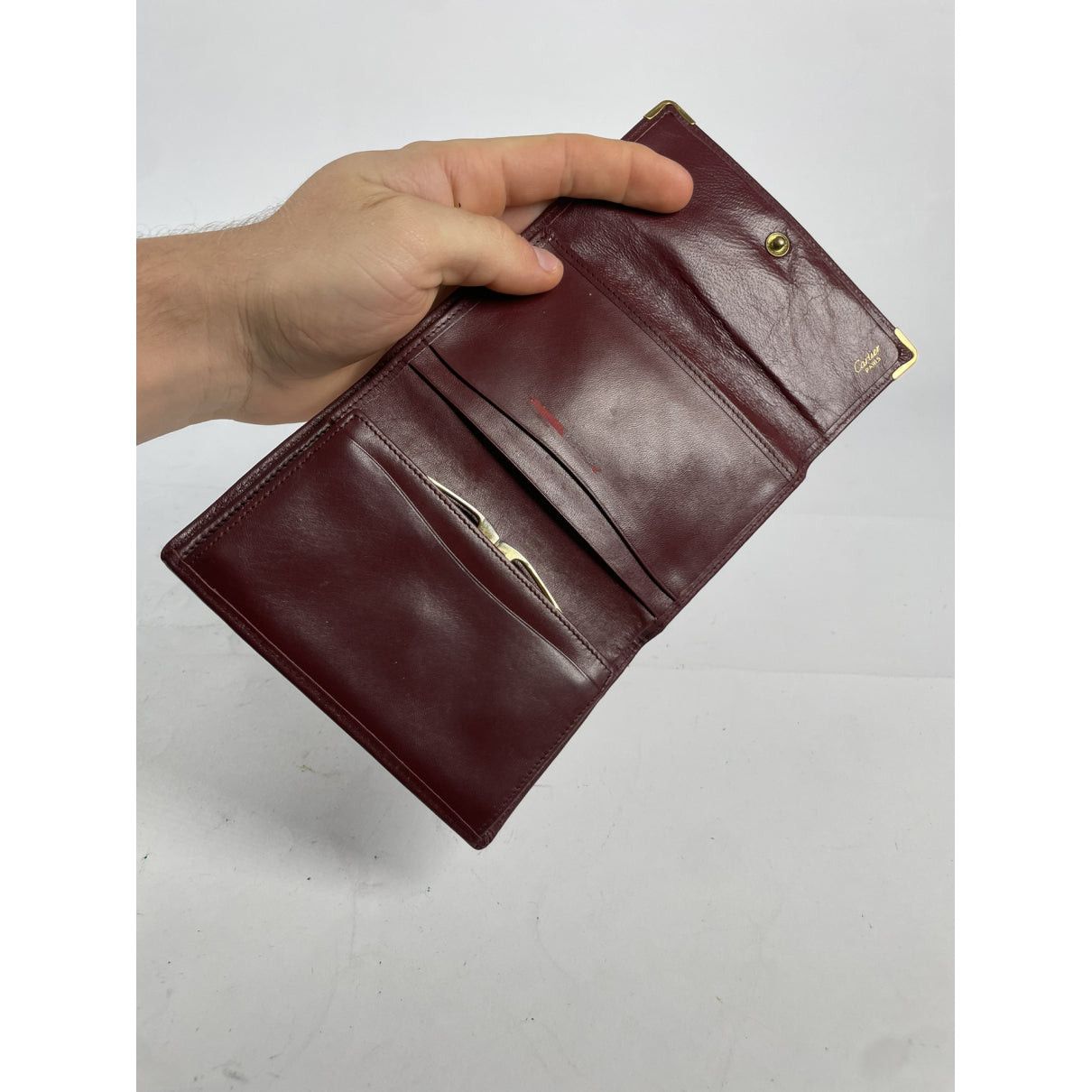 Cartier Burgundy Patent Leather Wallet Size ONE SIZE - 5 Thumbnail