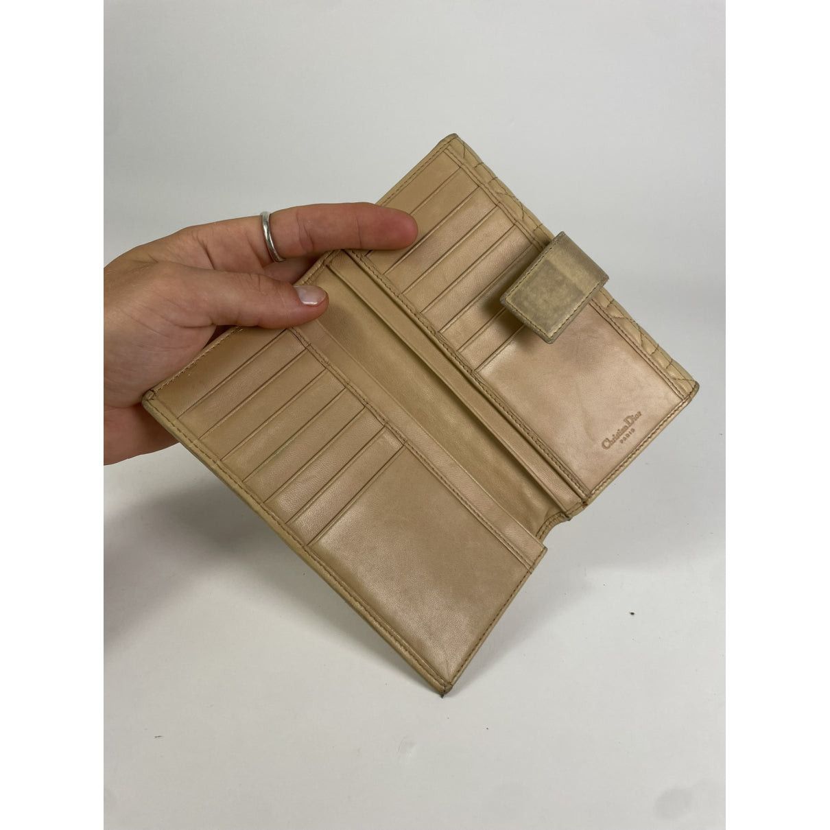 Dior ama Beige Cotton Wallet Size ONE SIZE - 4 Thumbnail