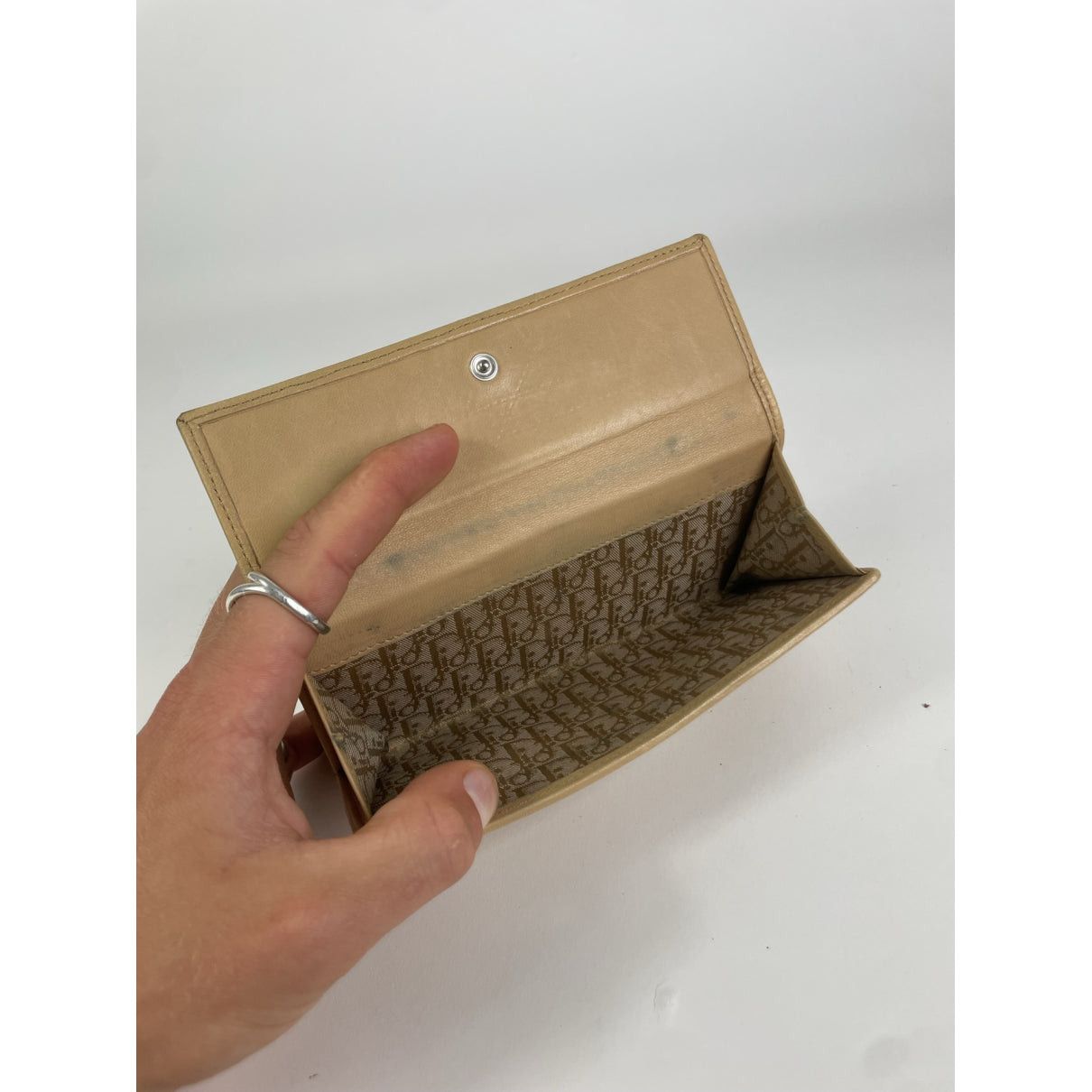 Dior ama Beige Cotton Wallet Size ONE SIZE - 3 Thumbnail