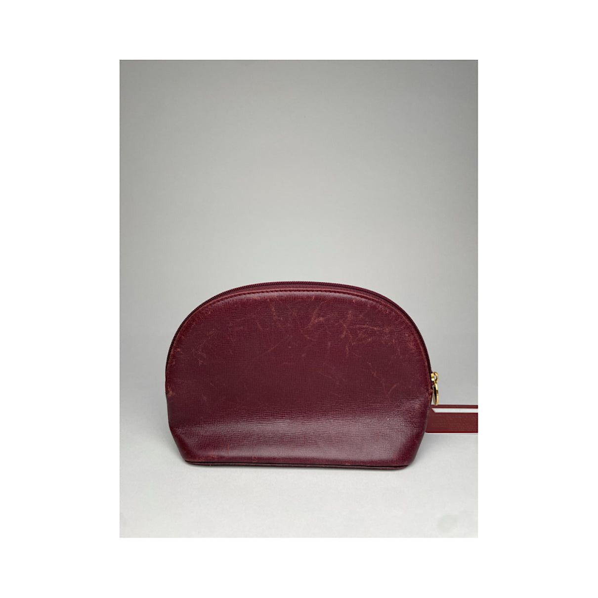 Cartier Marcello Burgundy Leather Clutch Bag Size ONE SIZE - 5 Thumbnail