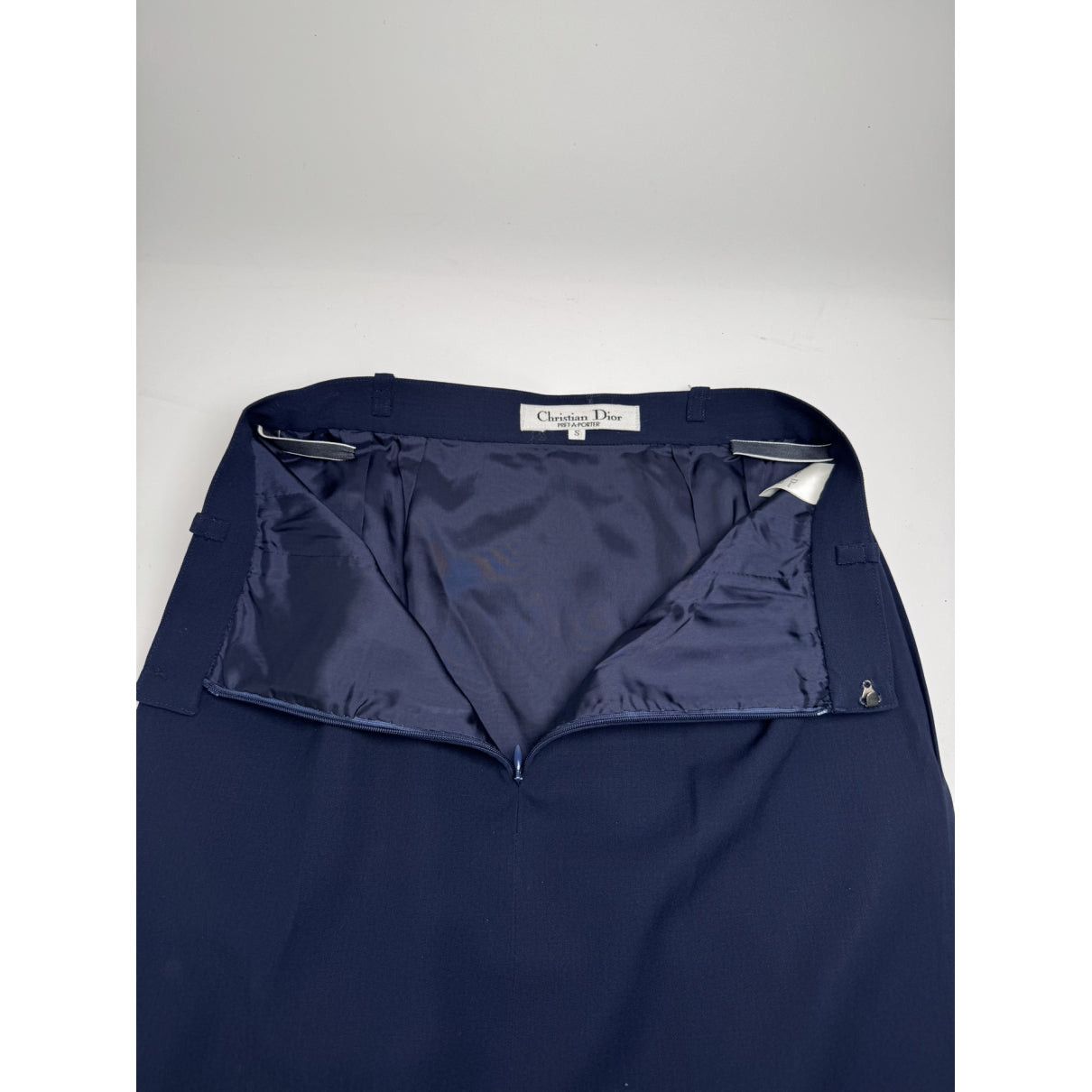 Dior Navy Wool Skirt Size 27" / US 4 / IT 40 - 5 Thumbnail