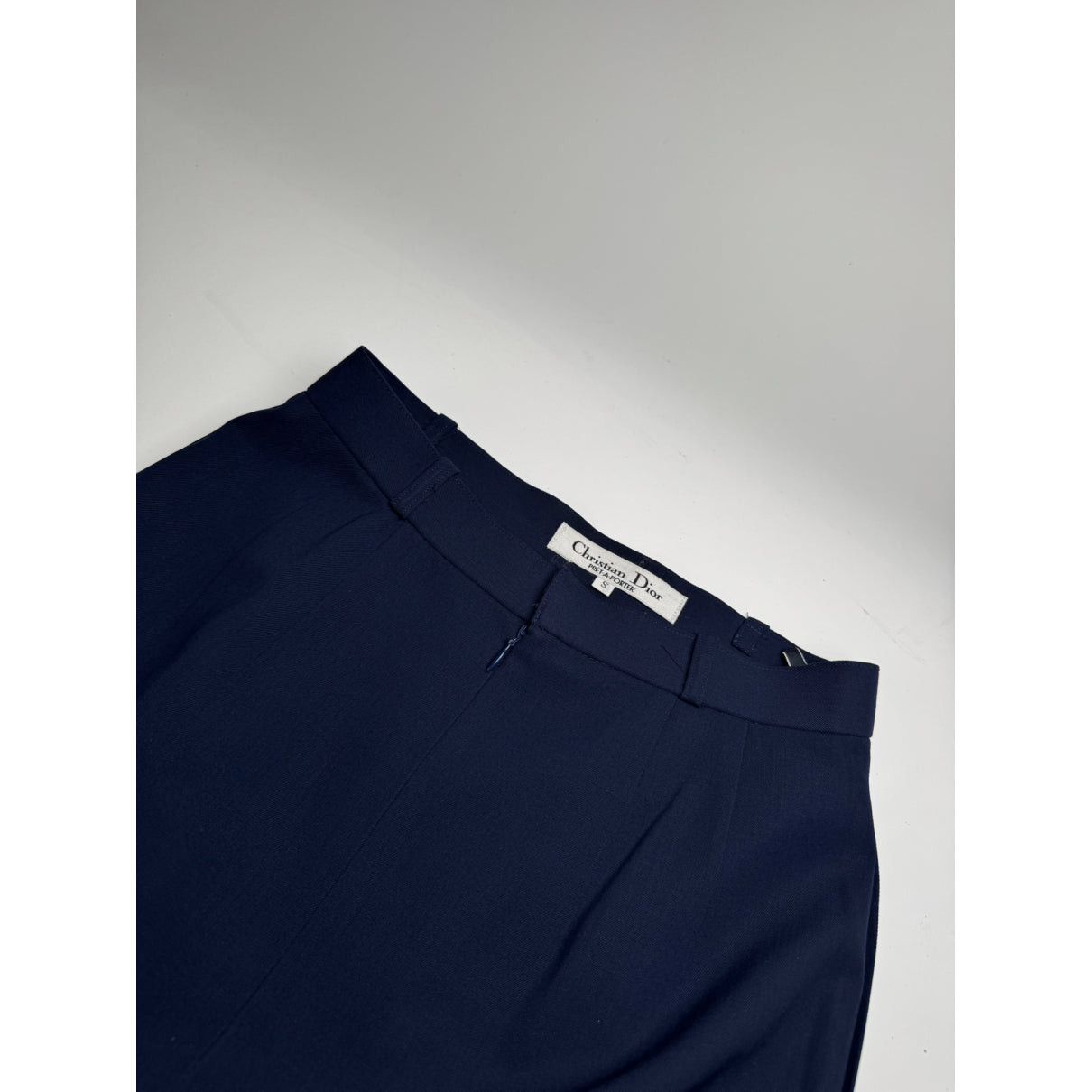 Dior Navy Wool Skirt Size 27" / US 4 / IT 40 - 4 Thumbnail