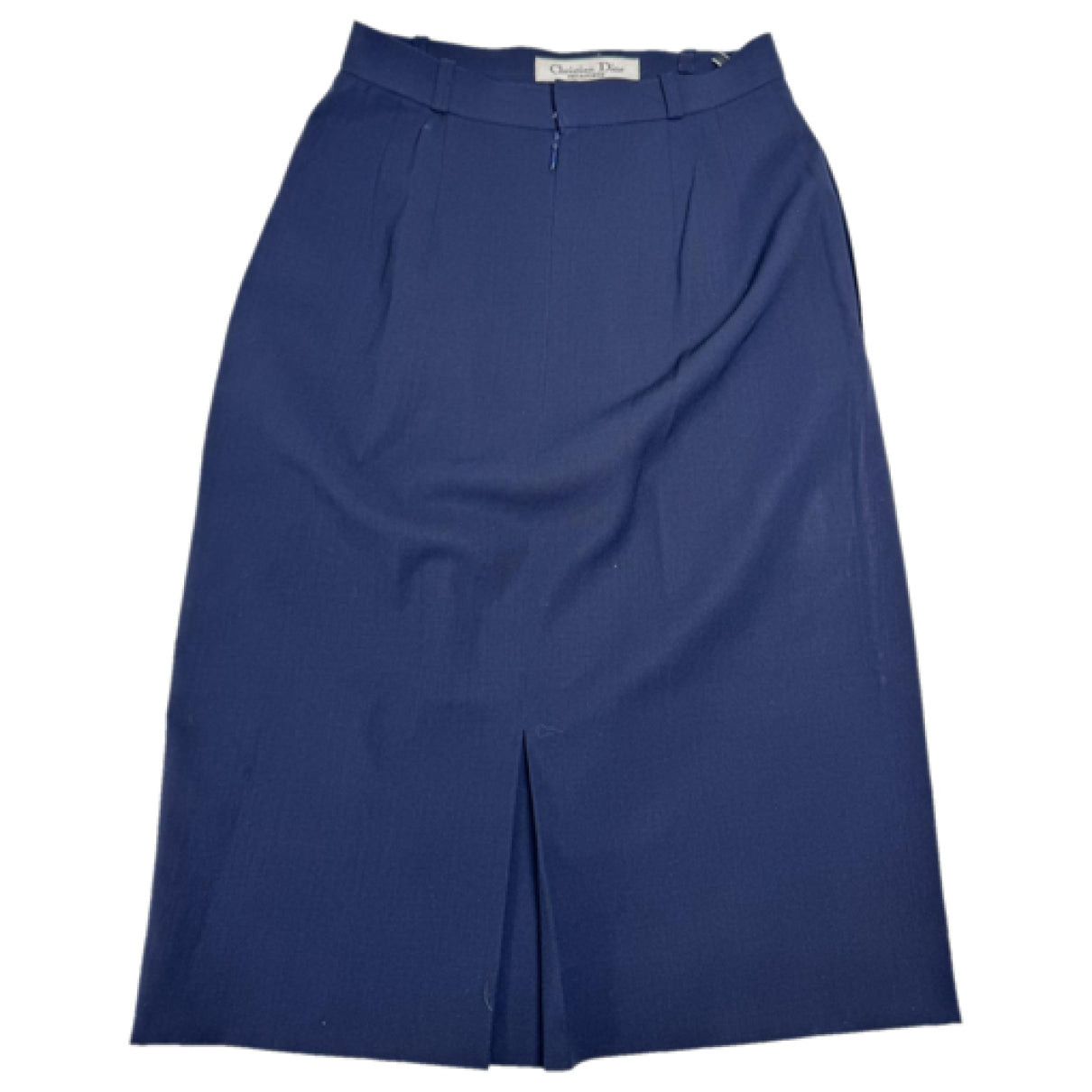 Dior Navy Wool Skirt Size 27" / US 4 / IT 40 - 3 Thumbnail