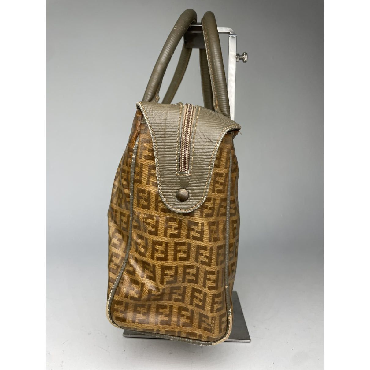 Fendi Baguette Brown Patent Leather Handbag Size ONE SIZE - 5 Thumbnail