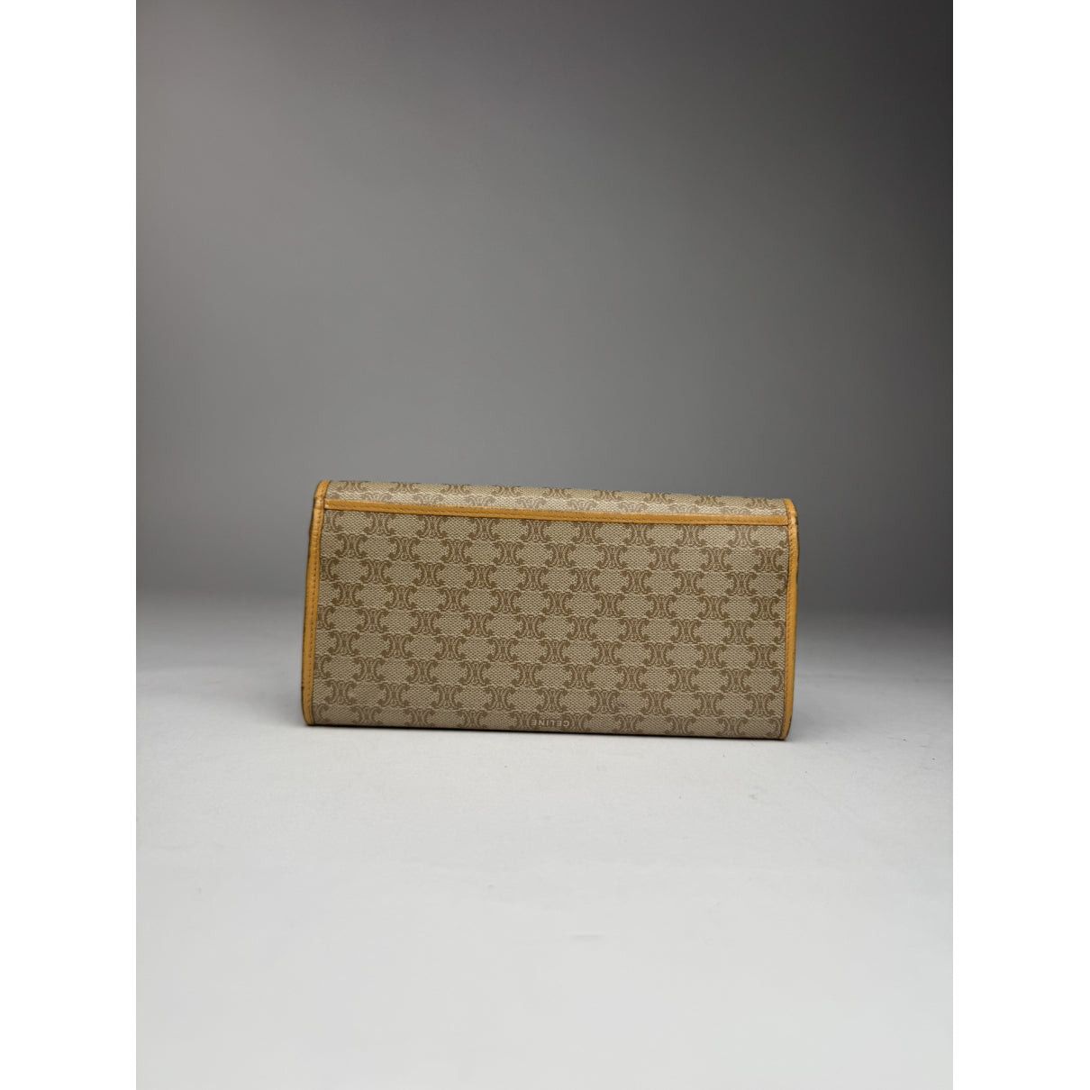 Celine Triomphe Beige Leather Wallet Size ONE SIZE - 2 Thumbnail