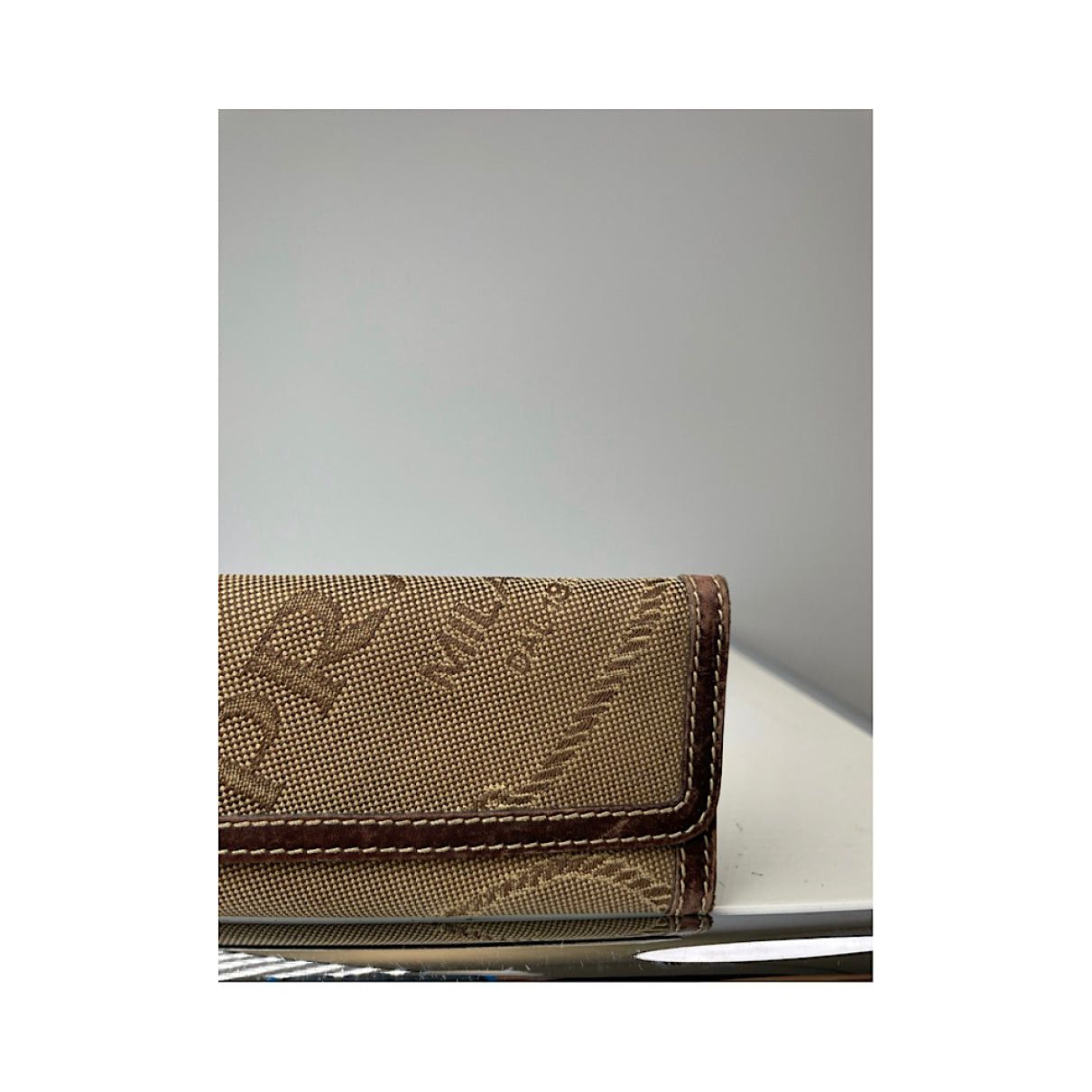 Prada Grey Leather Purse Size ONE SIZE - 5 Thumbnail