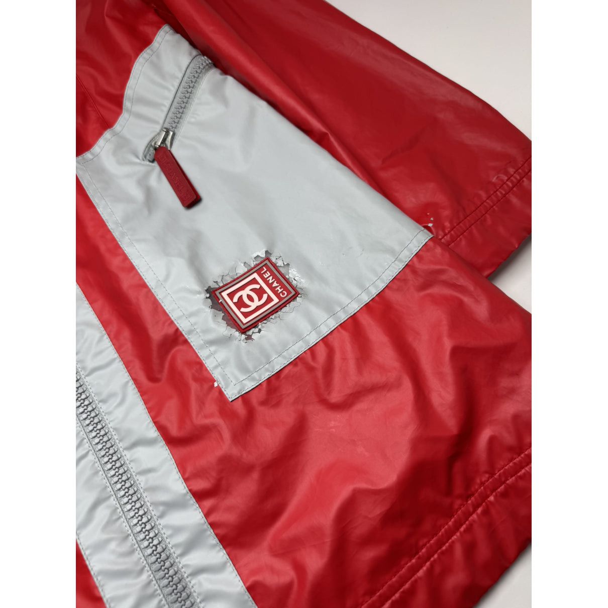 Chanel Red Polyester Trench Coat Size M / US 6-8 / IT 42-44 - 5 Thumbnail