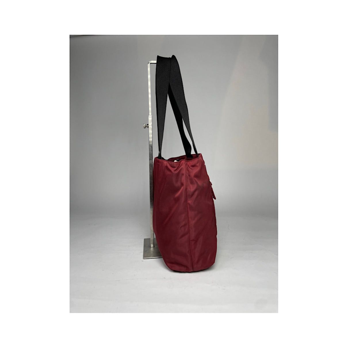 Prada Burgundy Polyester Handbag Size ONE SIZE - 3 Thumbnail