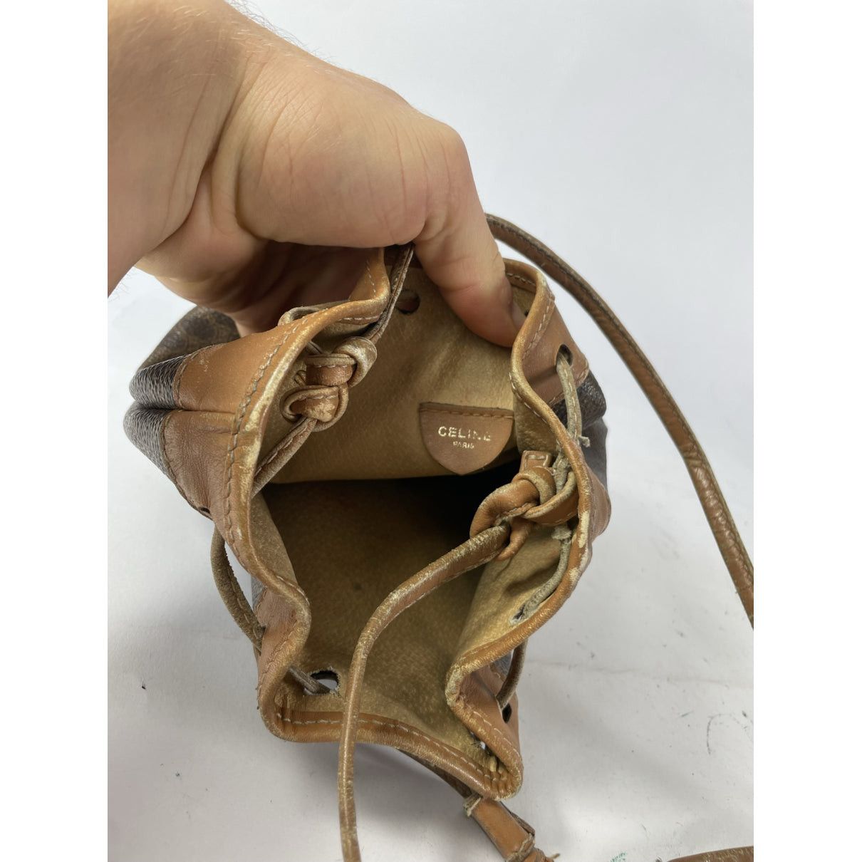 Celine SAC SEAU Brown Leather Handbag Size ONE SIZE - 2 Thumbnail