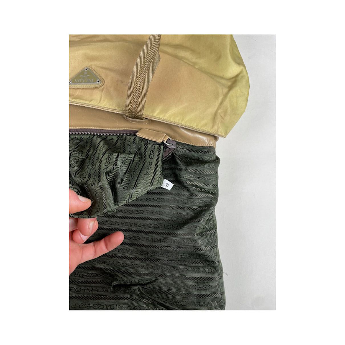 Prada Re-Edition 2005 Zip Yellow Polyester Handbag Size ONE SIZE - 3 Thumbnail