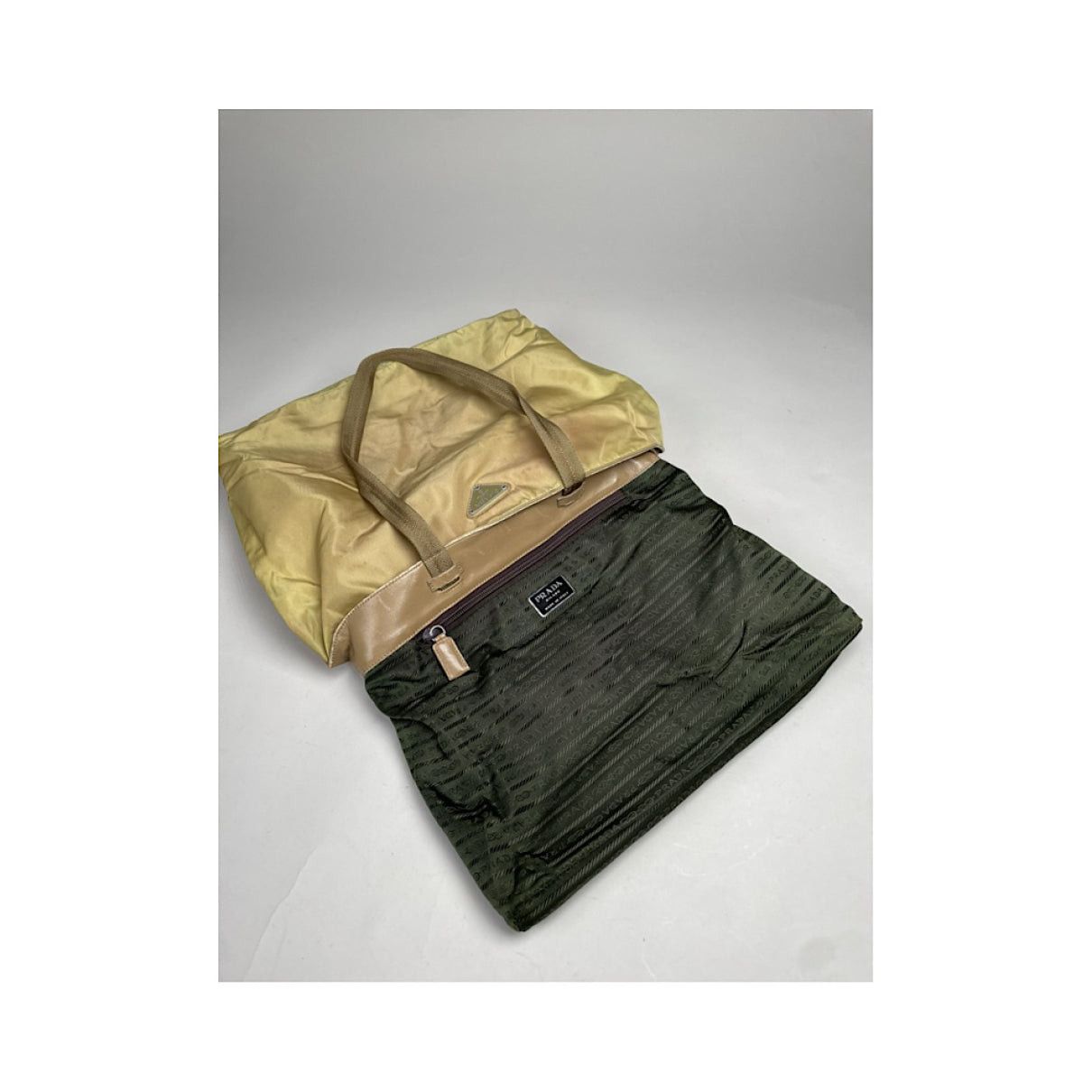 Prada Re-Edition 2005 Zip Yellow Polyester Handbag Size ONE SIZE - 2 Thumbnail