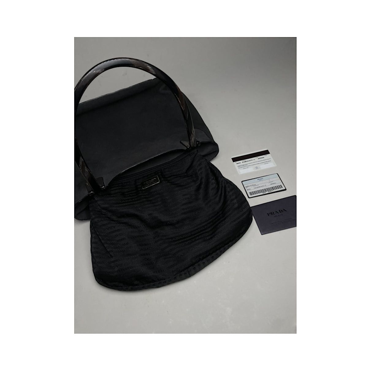 Prada Mirage Black Suede Handbag Size ONE SIZE - 3 Thumbnail