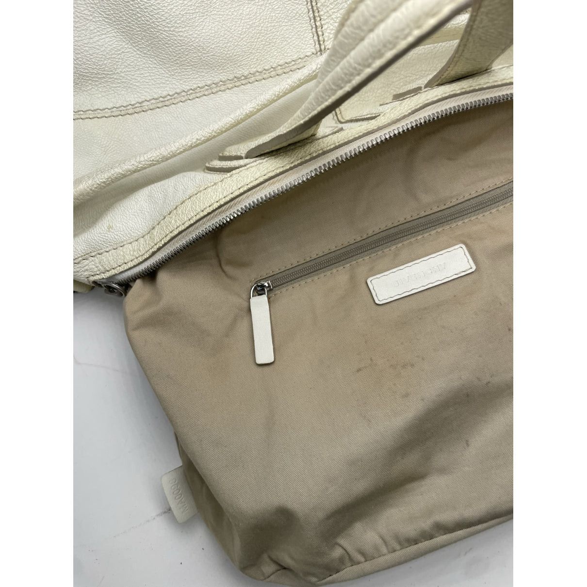Givenchy Nightingale White Leather Handbag Size ONE SIZE - 3 Thumbnail