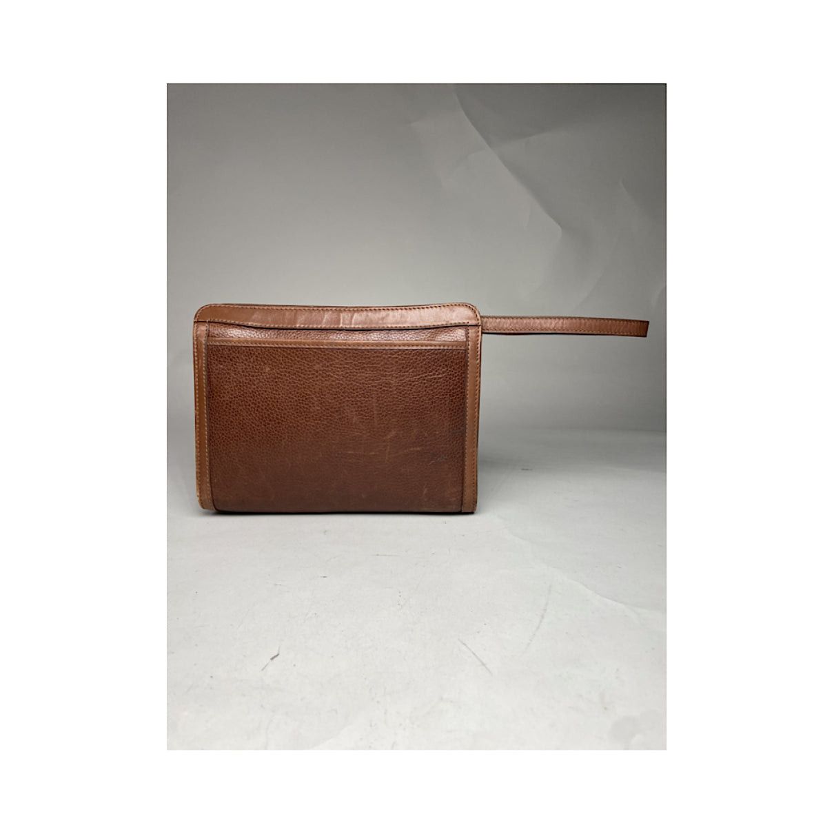 Celine Triomphe Vintage Brown Leather Clutch Bag Size ONE SIZE - 5 Thumbnail