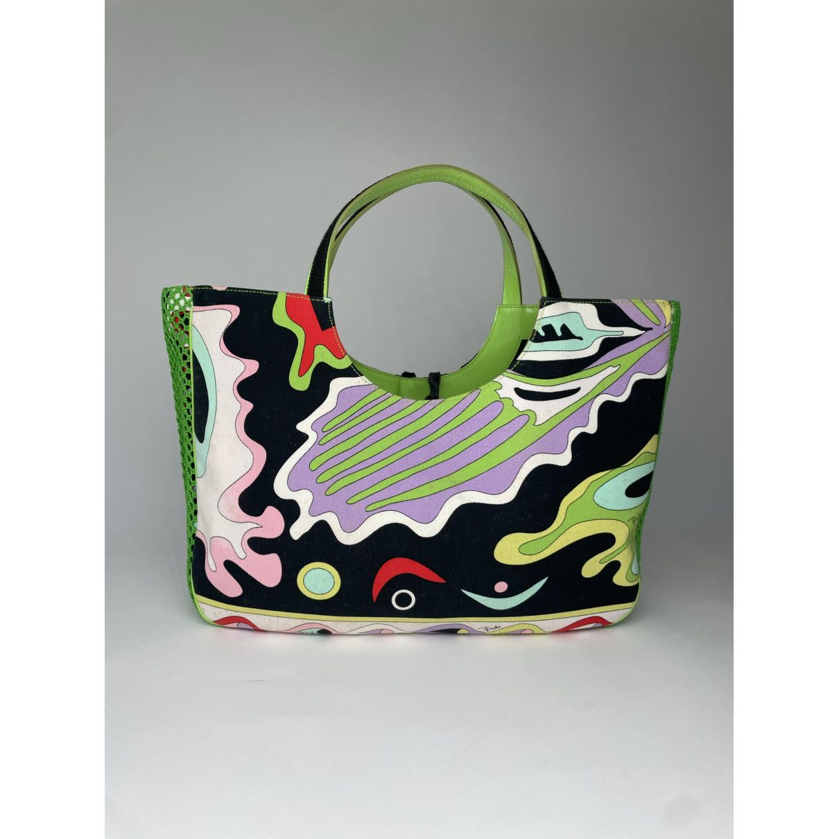 Emilio Pucci Multicolour Cotton Handbag Size ONE SIZE - 5 Thumbnail
