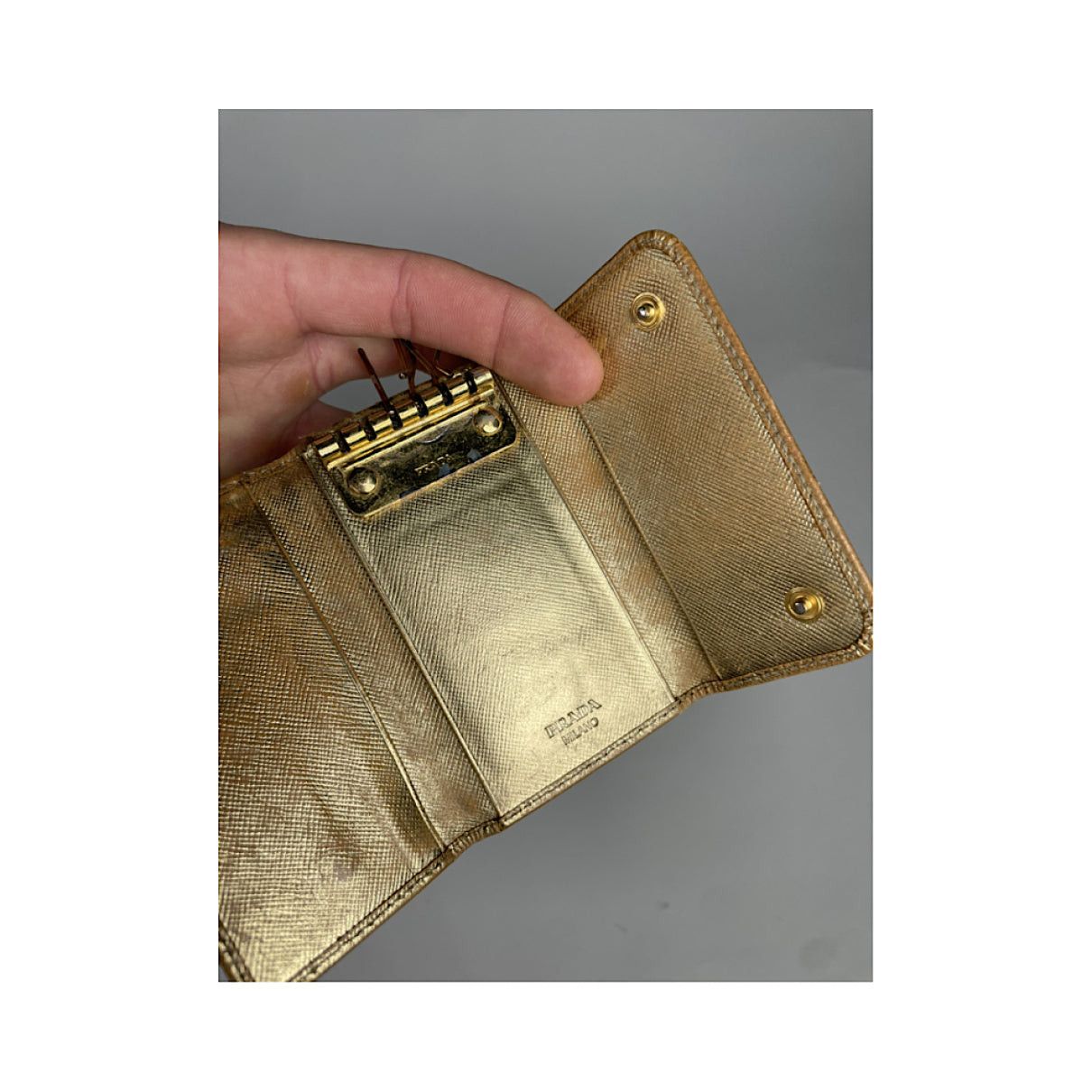 Prada Yellow Leather Purse Size ONE SIZE - 4 Thumbnail