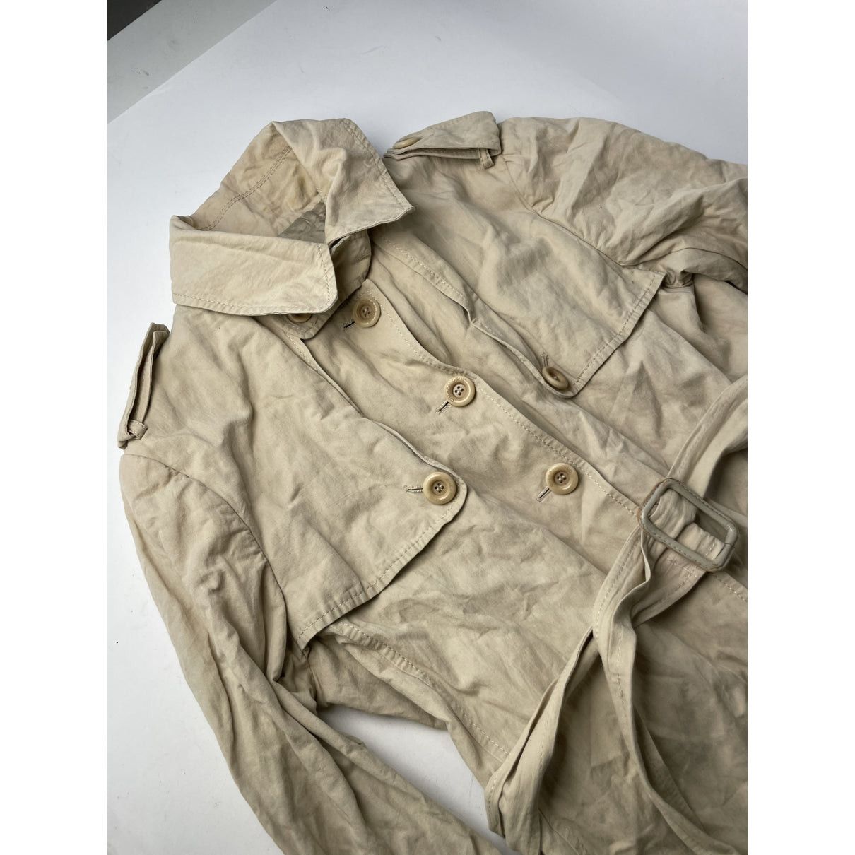 Other Moschino Cheap And Chic Beige Cotton Trench Coat Size L / US 10 / IT 46 - 3 Thumbnail