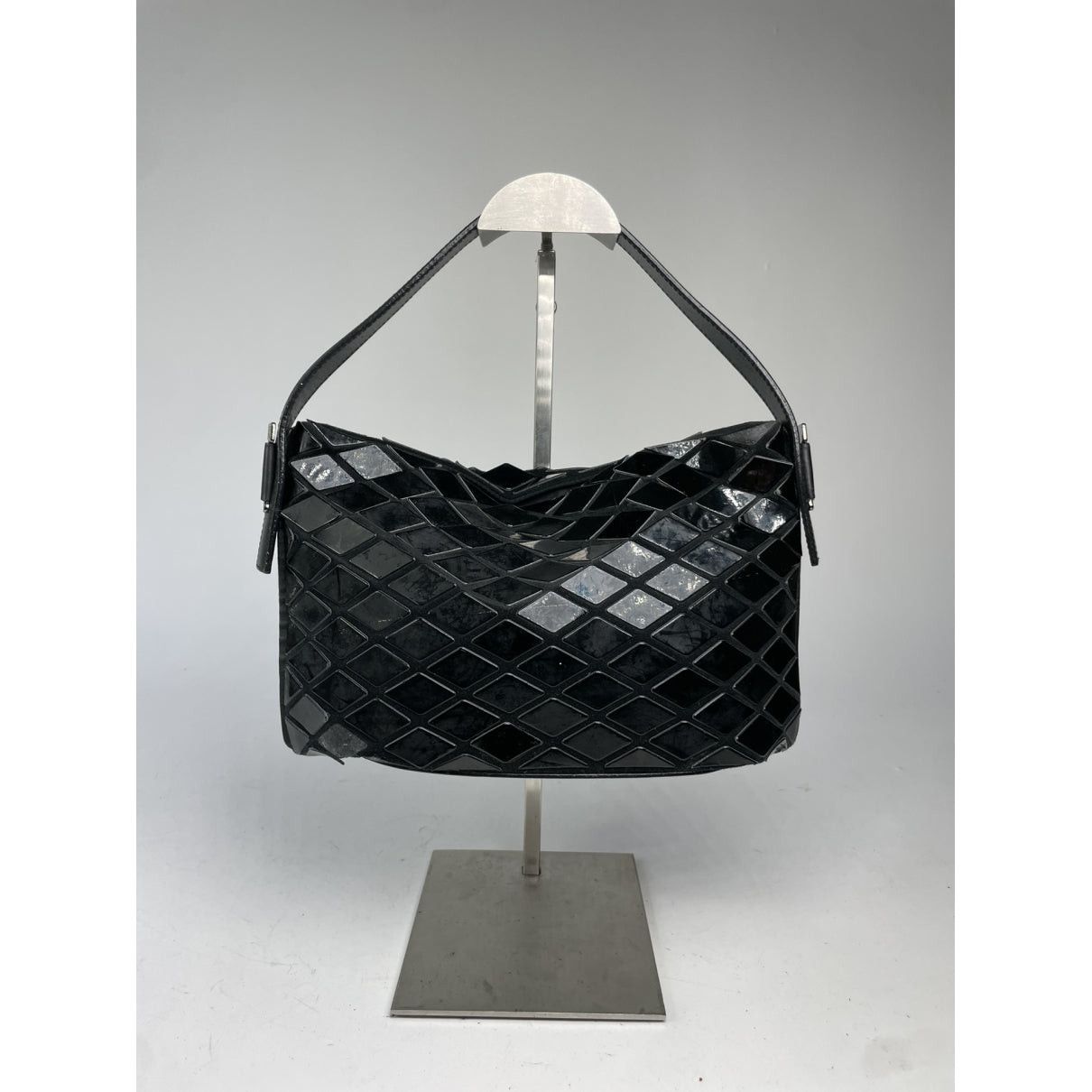 Other Pleats Please Black Leather Handbag Size ONE SIZE - 5 Thumbnail