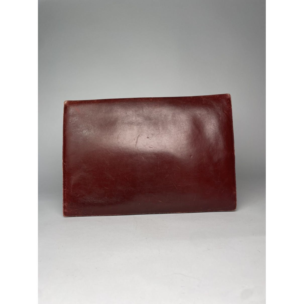 Cartier Burgundy Leather Clutch Bag Size ONE SIZE - 2 Thumbnail