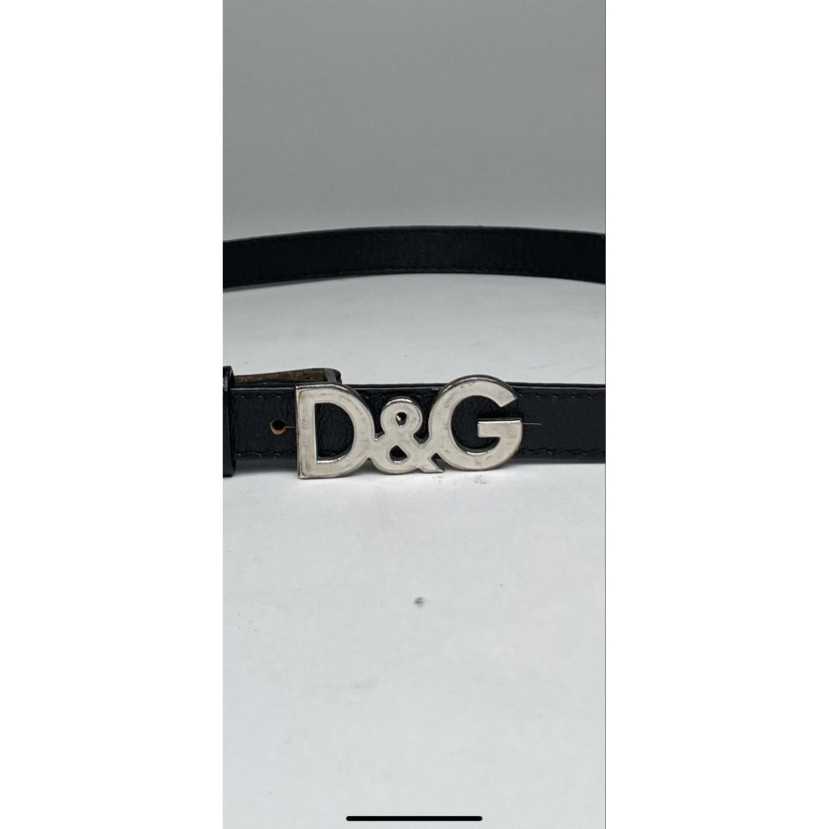 Dolce & Gabbana D&G Black Leather Belt Size ONE SIZE - 5 Thumbnail