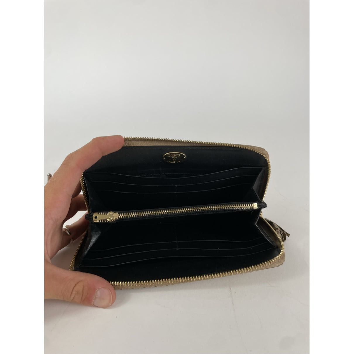 Loewe Puzzle Gold Leather Wallet Size ONE SIZE - 3 Thumbnail