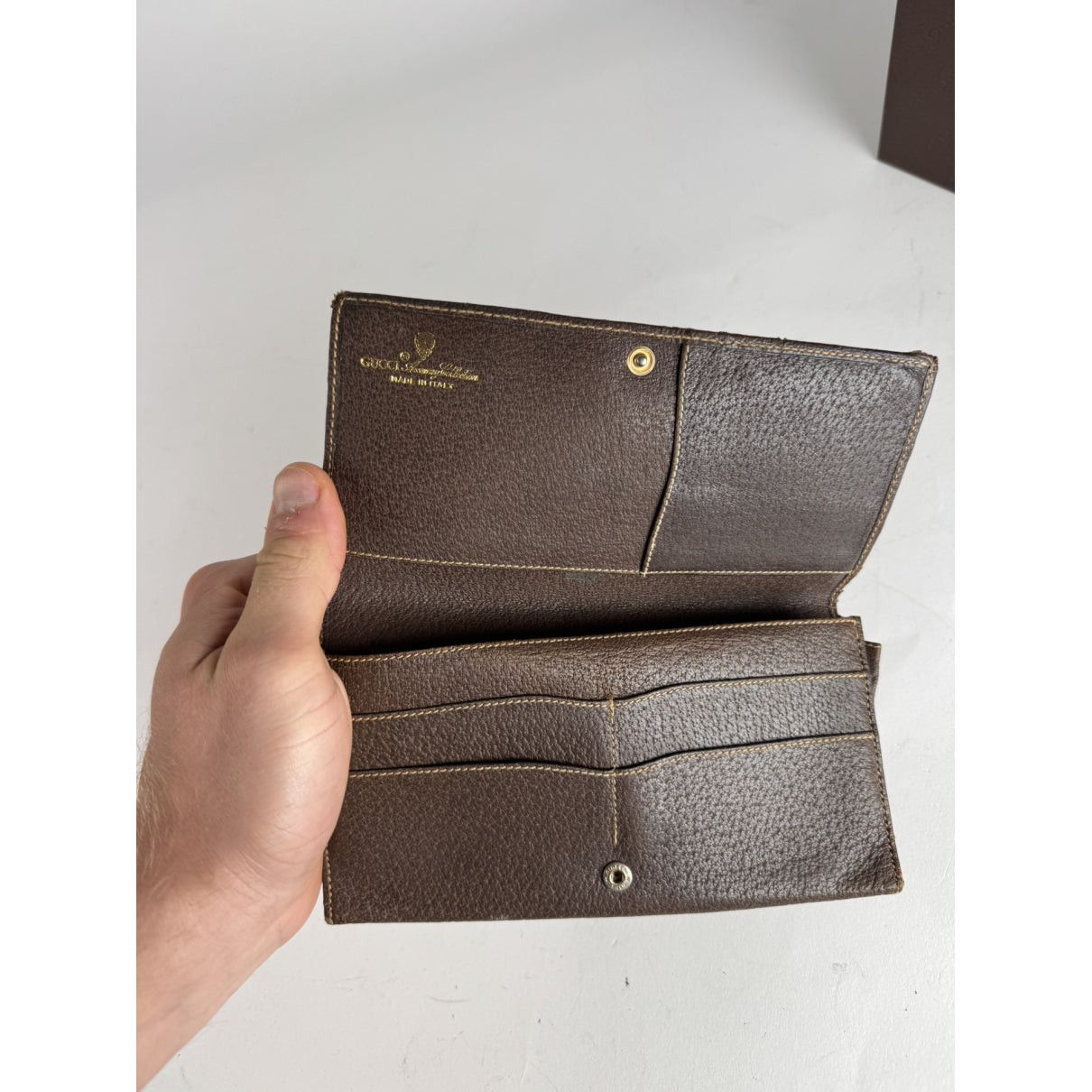 Gucci Neo Vintage Grey Leather Purse Size ONE SIZE - 4 Thumbnail