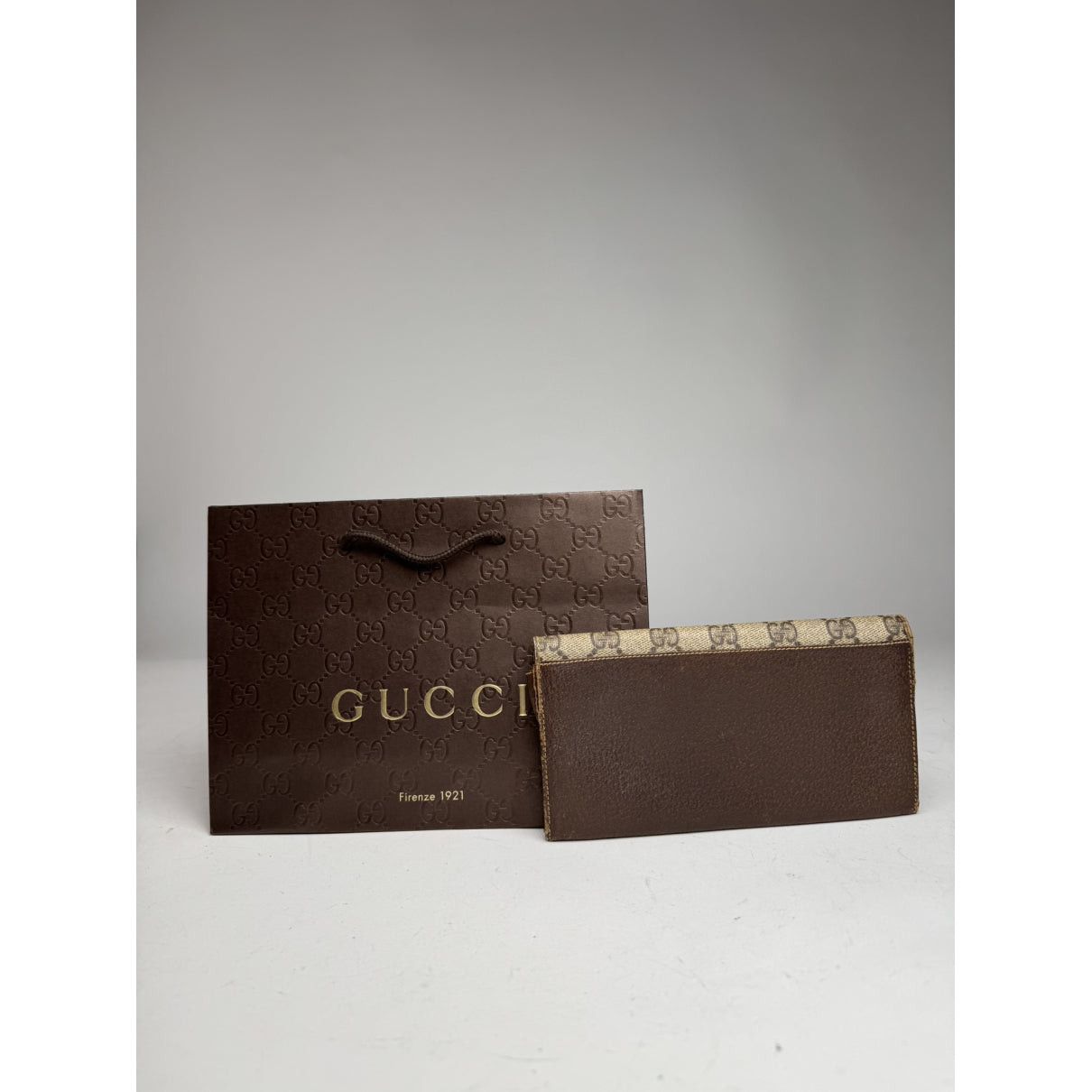 Gucci Neo Vintage Grey Leather Purse Size ONE SIZE - 2 Thumbnail