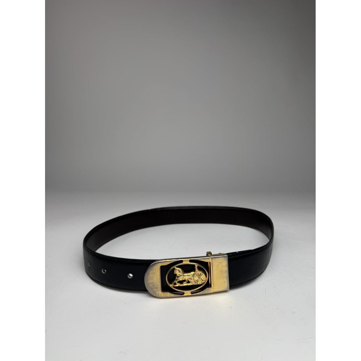 Celine Black Leather Belt Size ONE SIZE - 5 Thumbnail