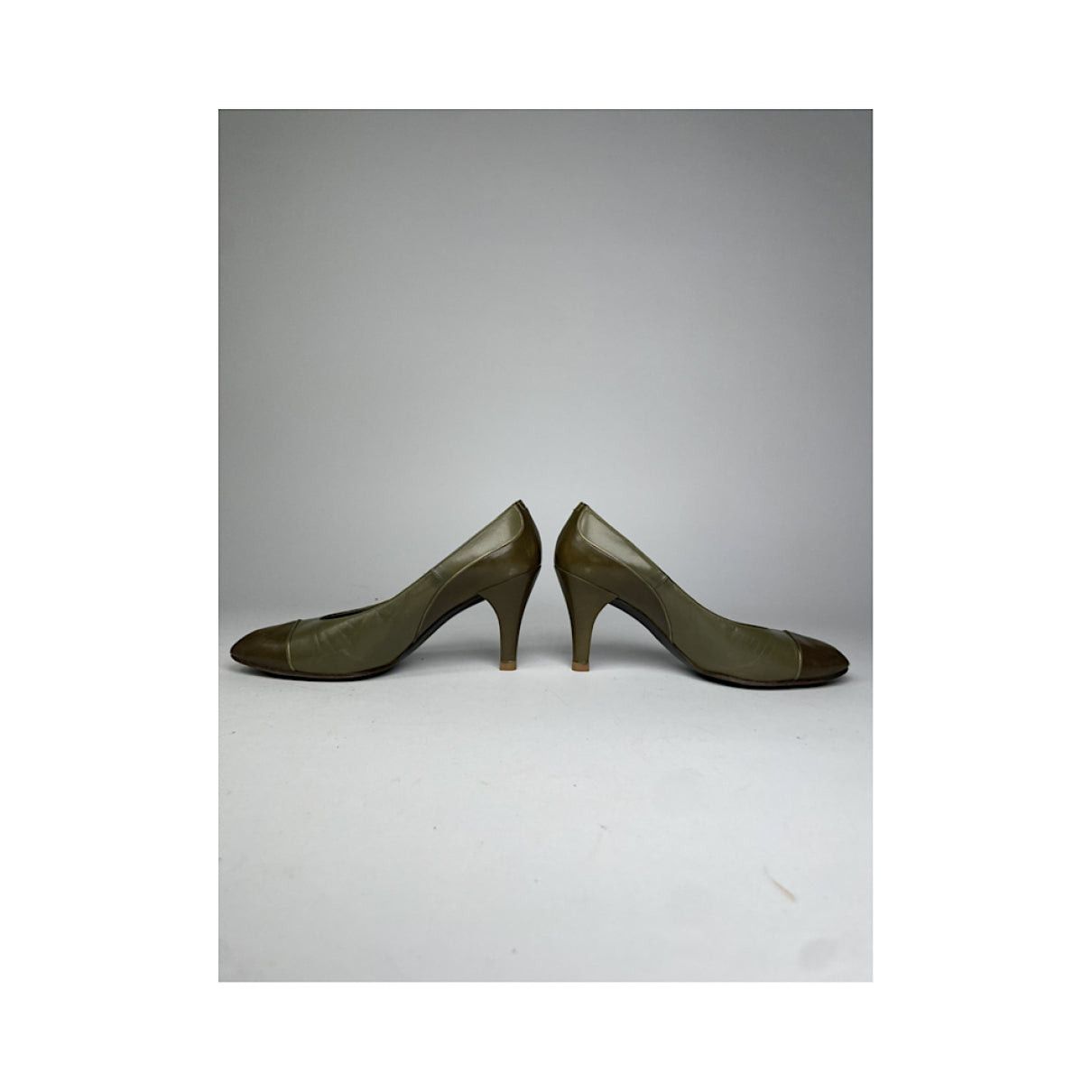 Dior Green Leather Heel Size US 5 / IT 35 - 3 Thumbnail