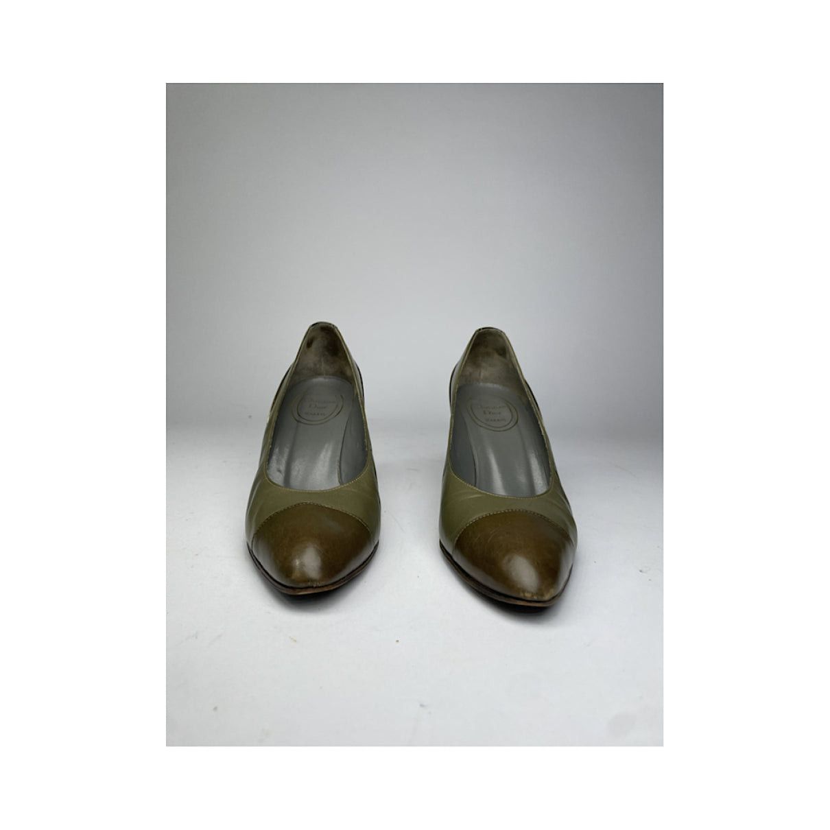 Dior Green Leather Heel Size US 5 / IT 35 - 2 Thumbnail