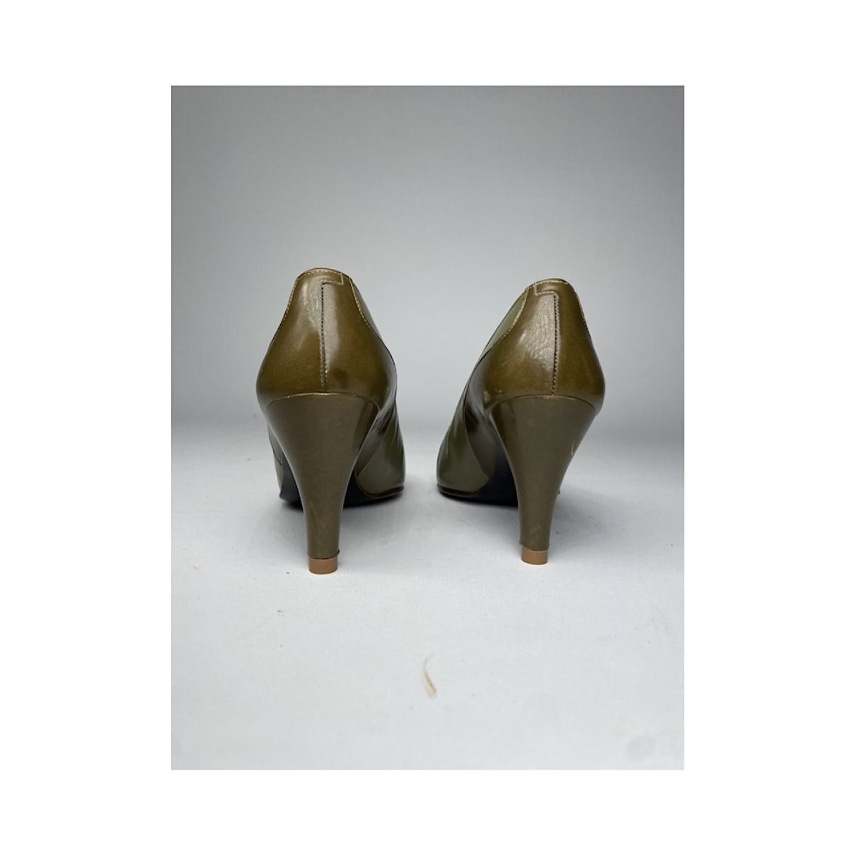Dior Green Leather Heel Size US 5 / IT 35 - 4 Thumbnail
