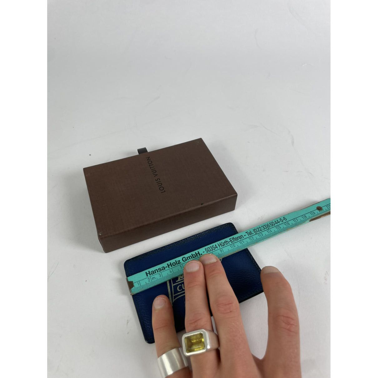 Louis Vuitton Blue Leather Purse Size ONE SIZE - 5 Thumbnail