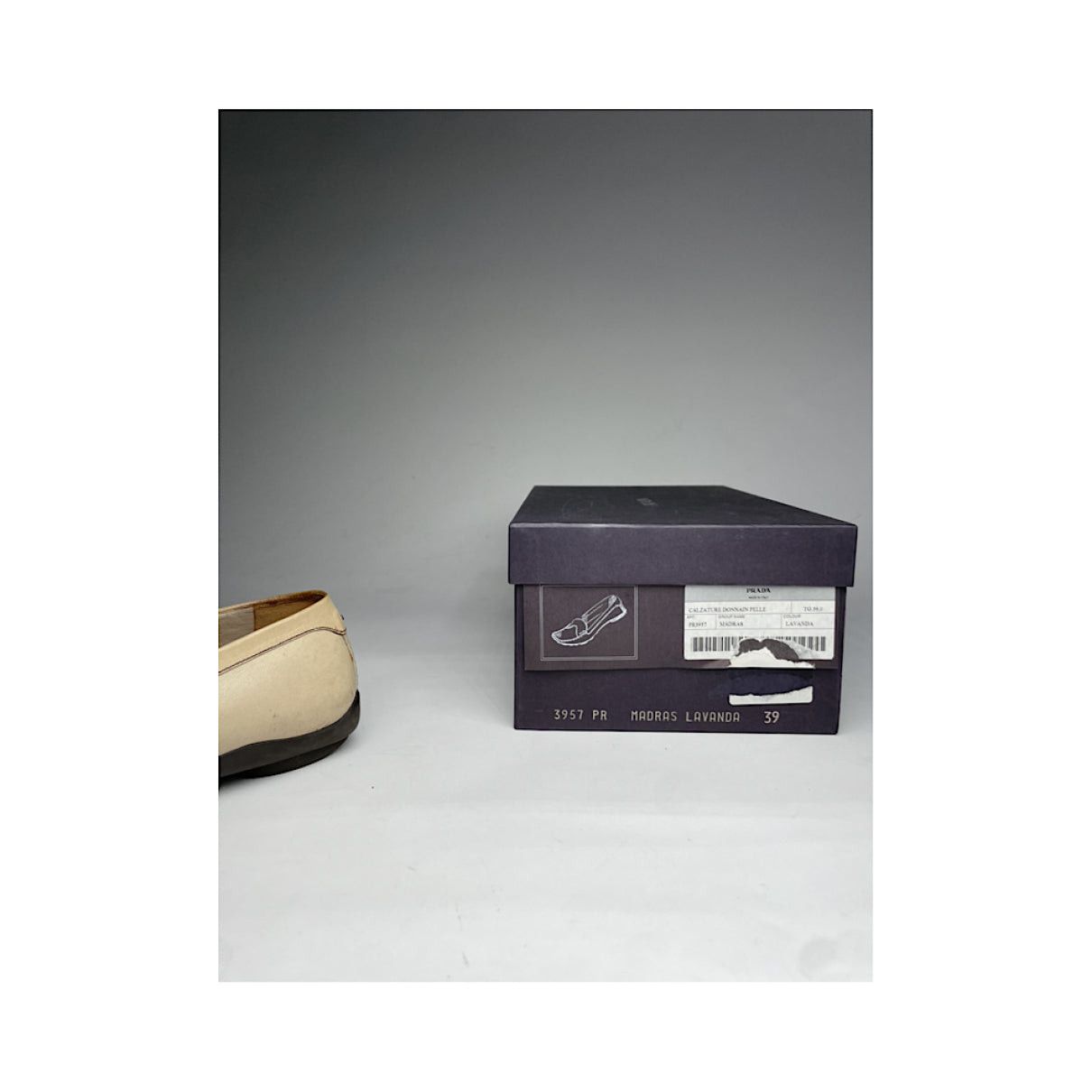 Prada Monolith Beige Leather Flat Size US 8 / IT 38 - 2 Thumbnail
