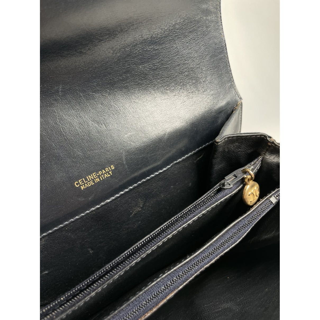 Celine SAC 16 BESACE Black Leather Handbag Size ONE SIZE - 3 Thumbnail