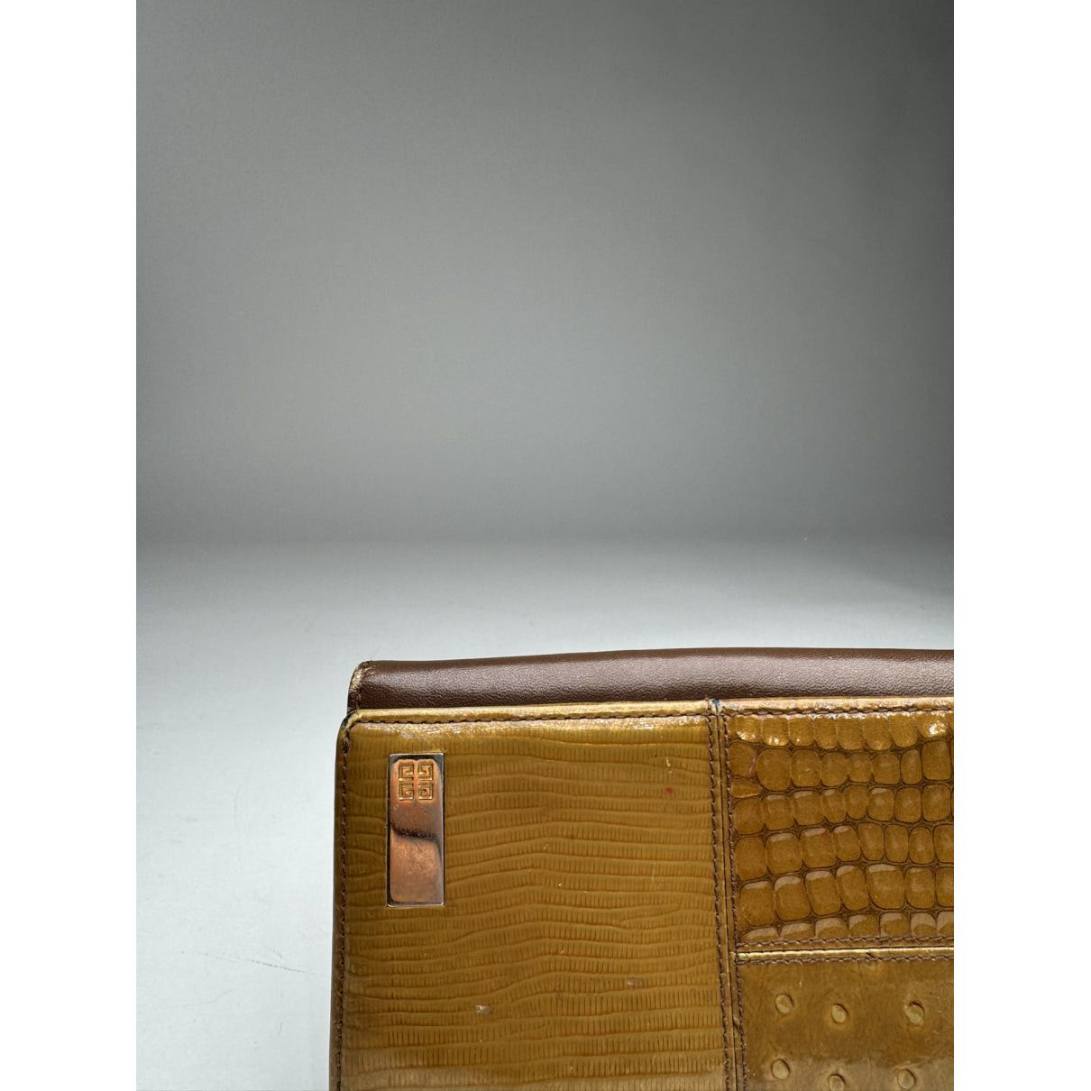 Givenchy GV3 Brown Patent Leather Wallet Size ONE SIZE - 2 Thumbnail